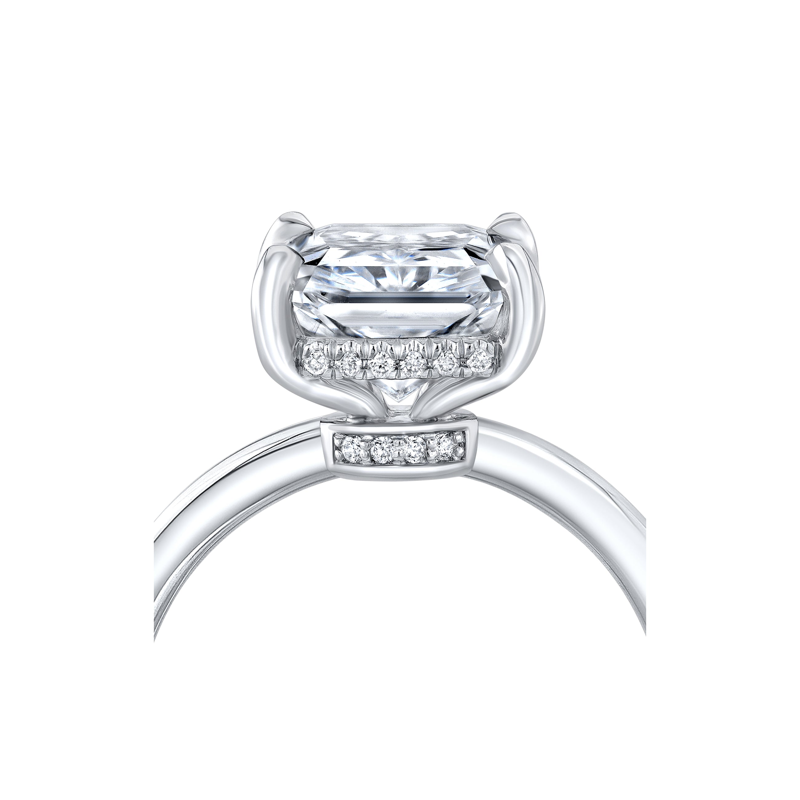 Audrey Radiant Solitaire Lab Diamond Engagement Ring