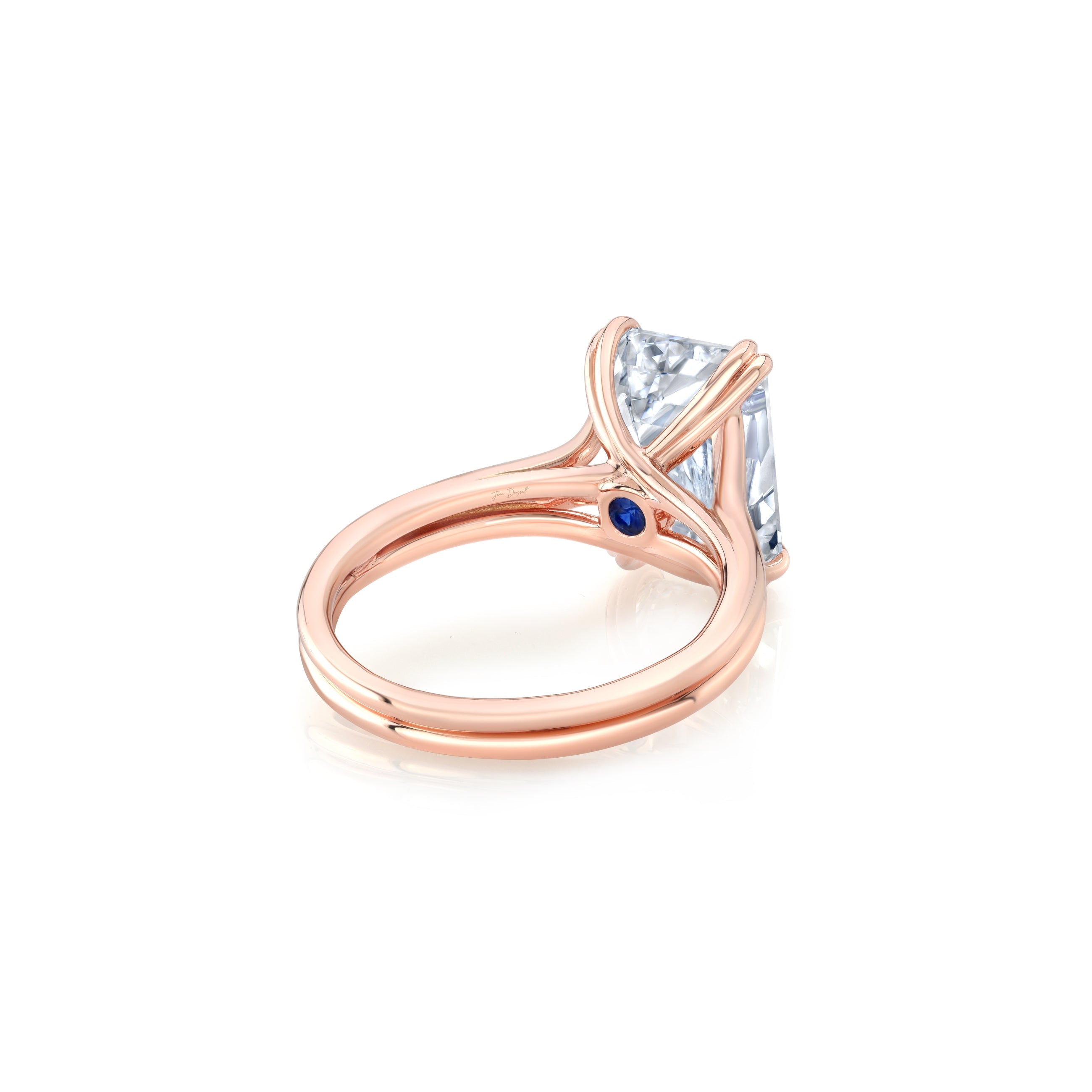 Elle Emerald Solitaire Lab Diamond Engagement Ring