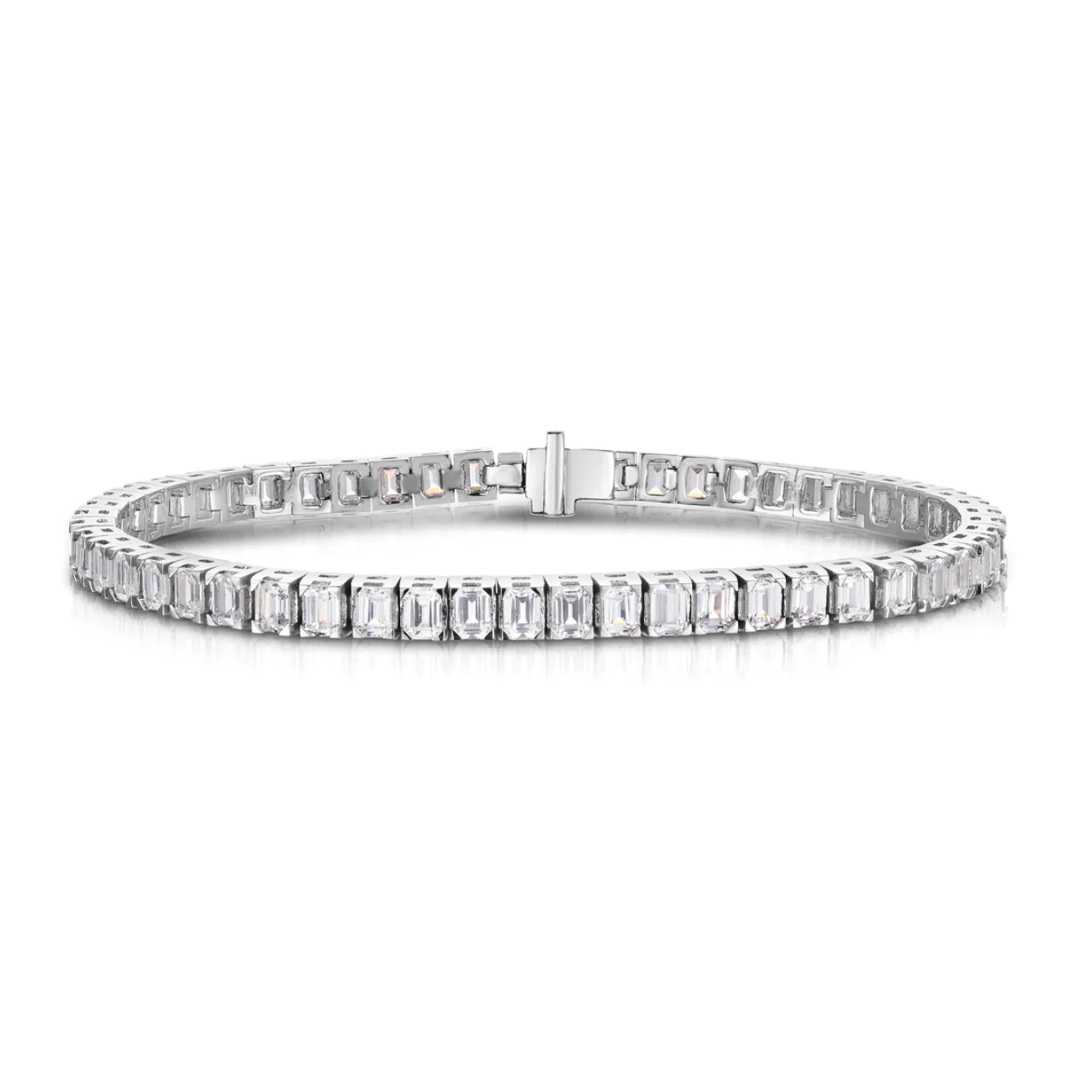 Emerald Cut Tennis Bracelet