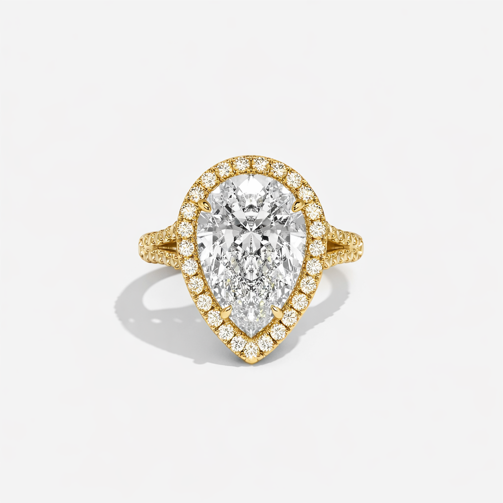 Helena Diamond Pear Halo