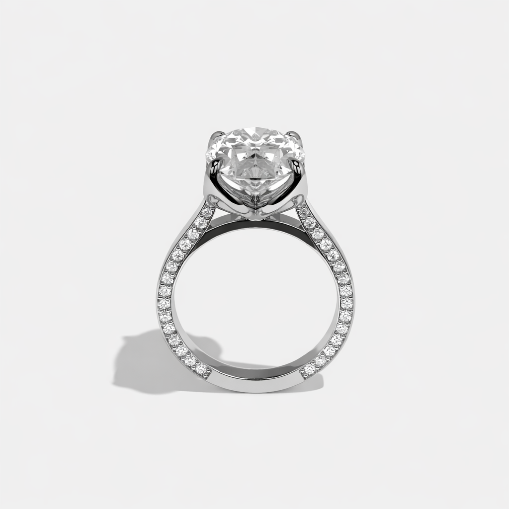 Shira Diamond Oval Halo Engagement Ring