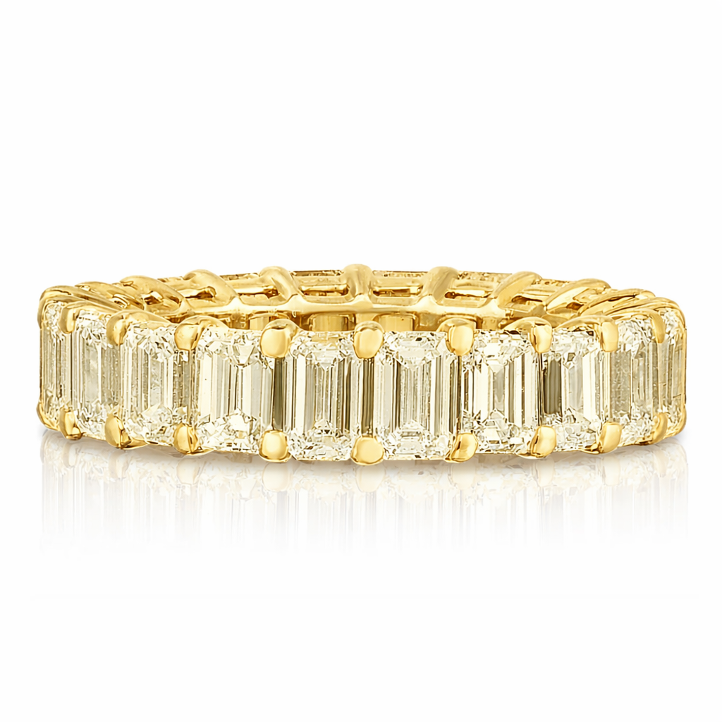 Emerald Cut Diamond Eternity Band