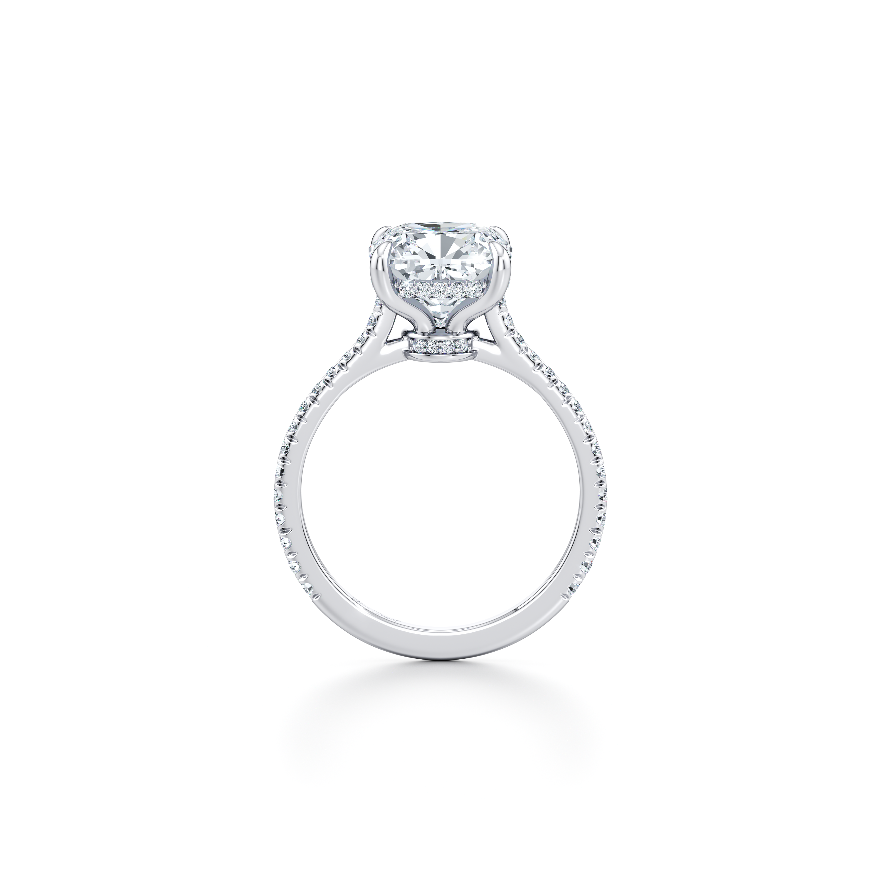 Chelsea Cushion Solitaire Lab Diamond Engagement Ring