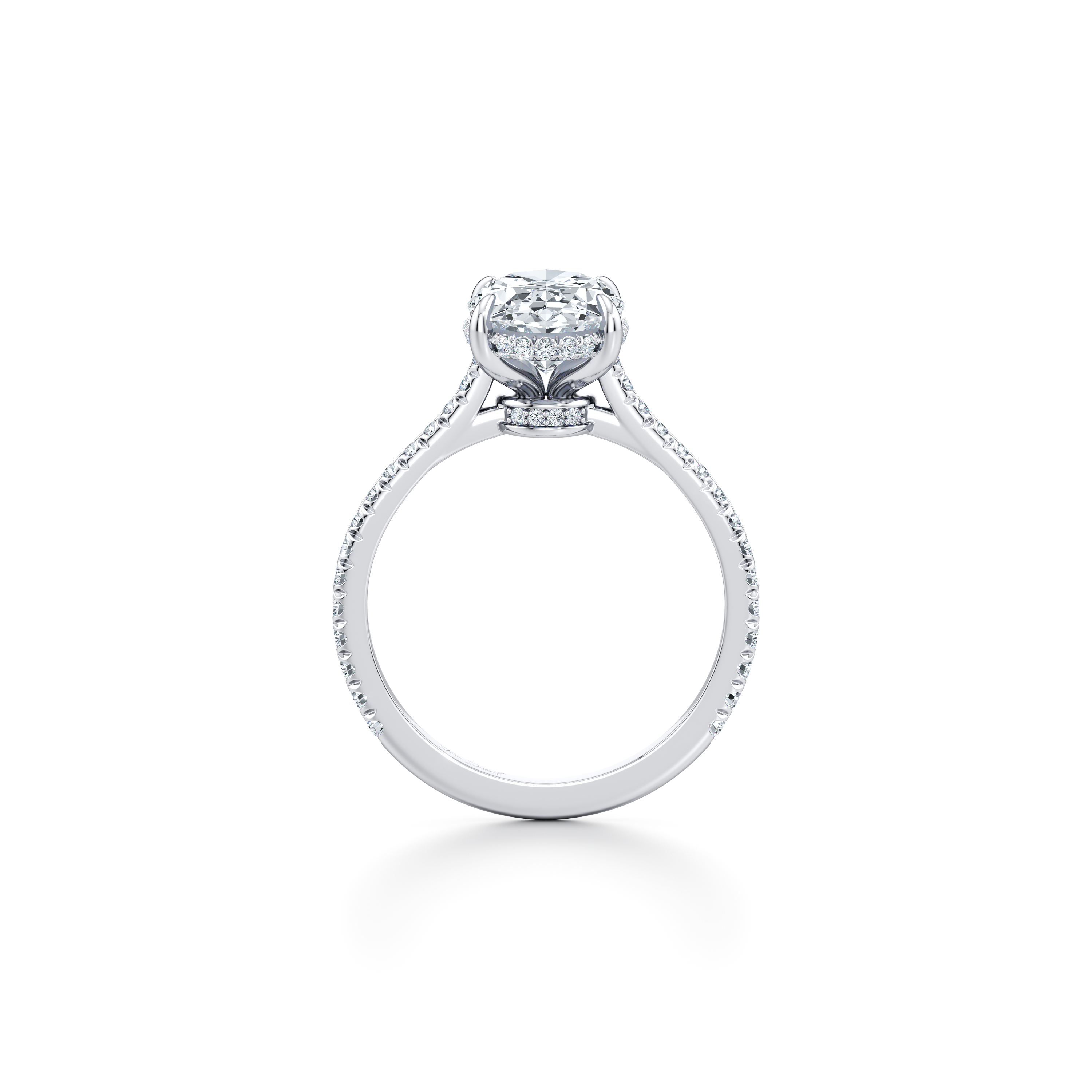 Chelsea Oval Solitaire Lab Diamond Engagement Ring