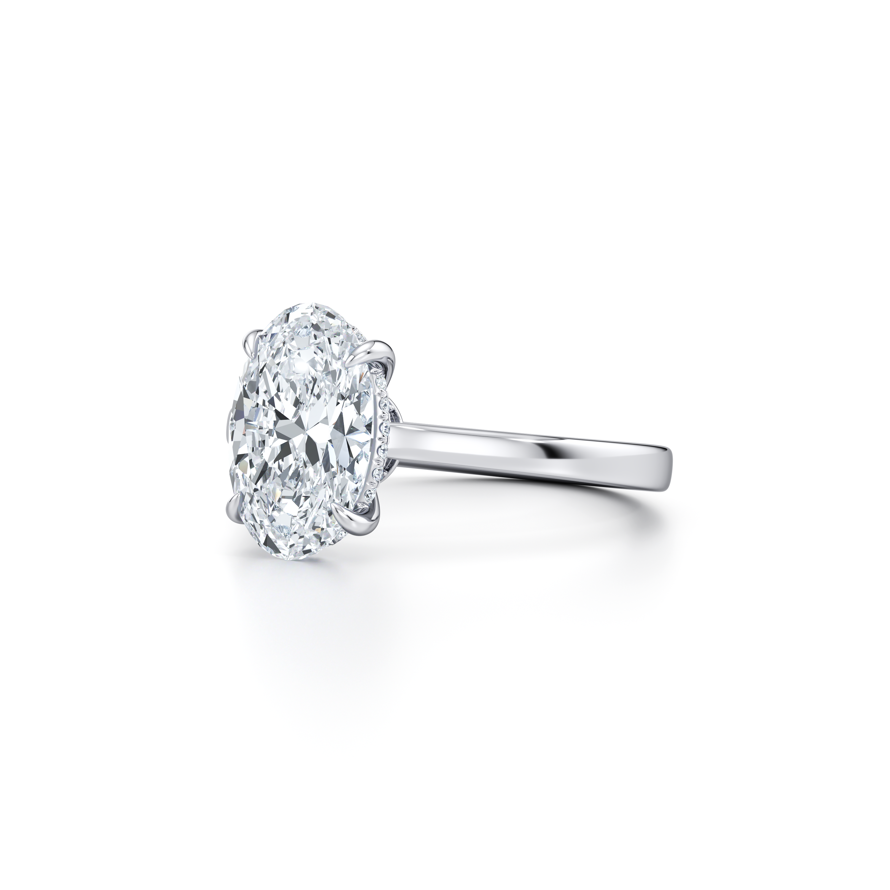 Chelsea Oval Solitaire Lab Diamond Engagement Ring