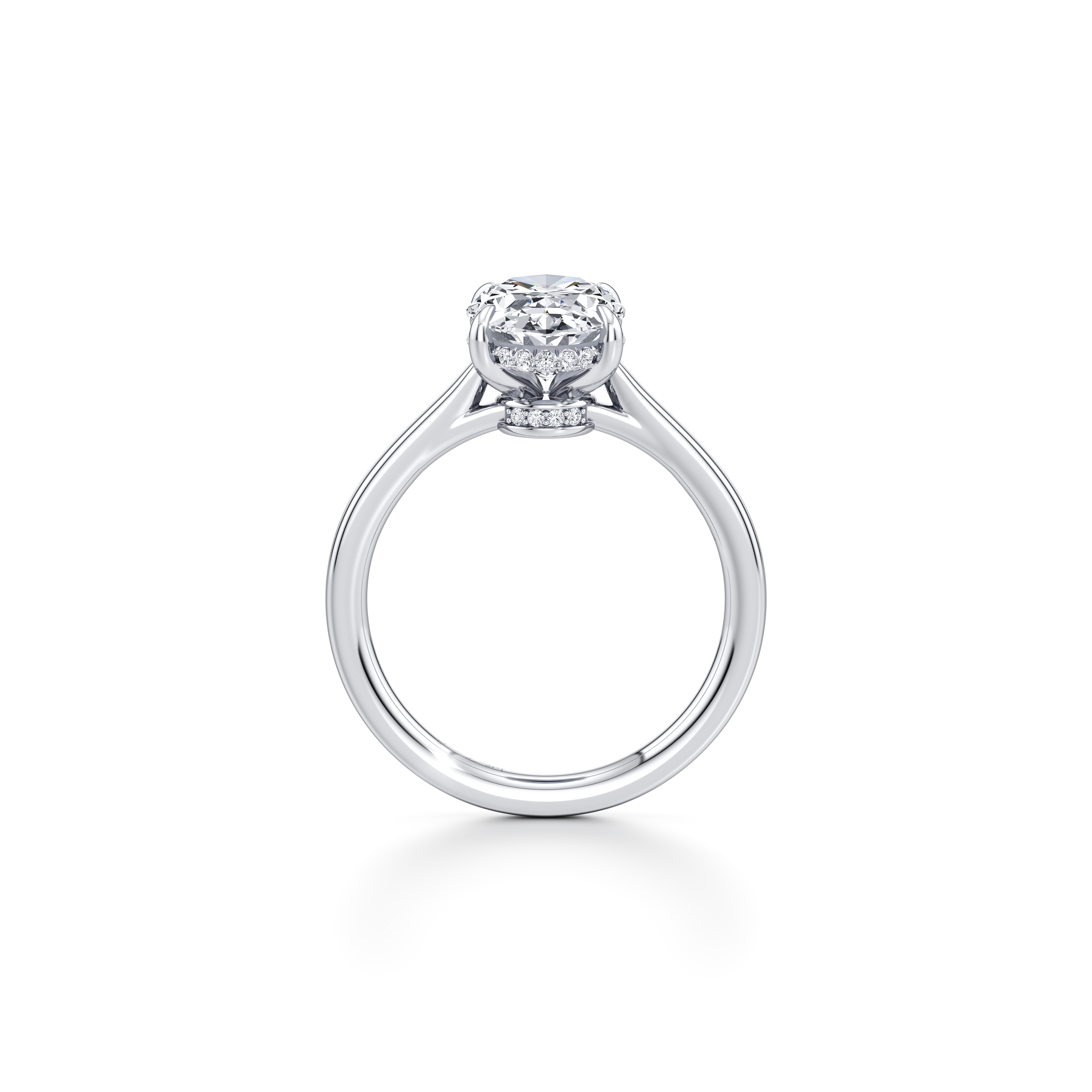 Chelsea Oval Solitaire Lab Diamond Engagement Ring