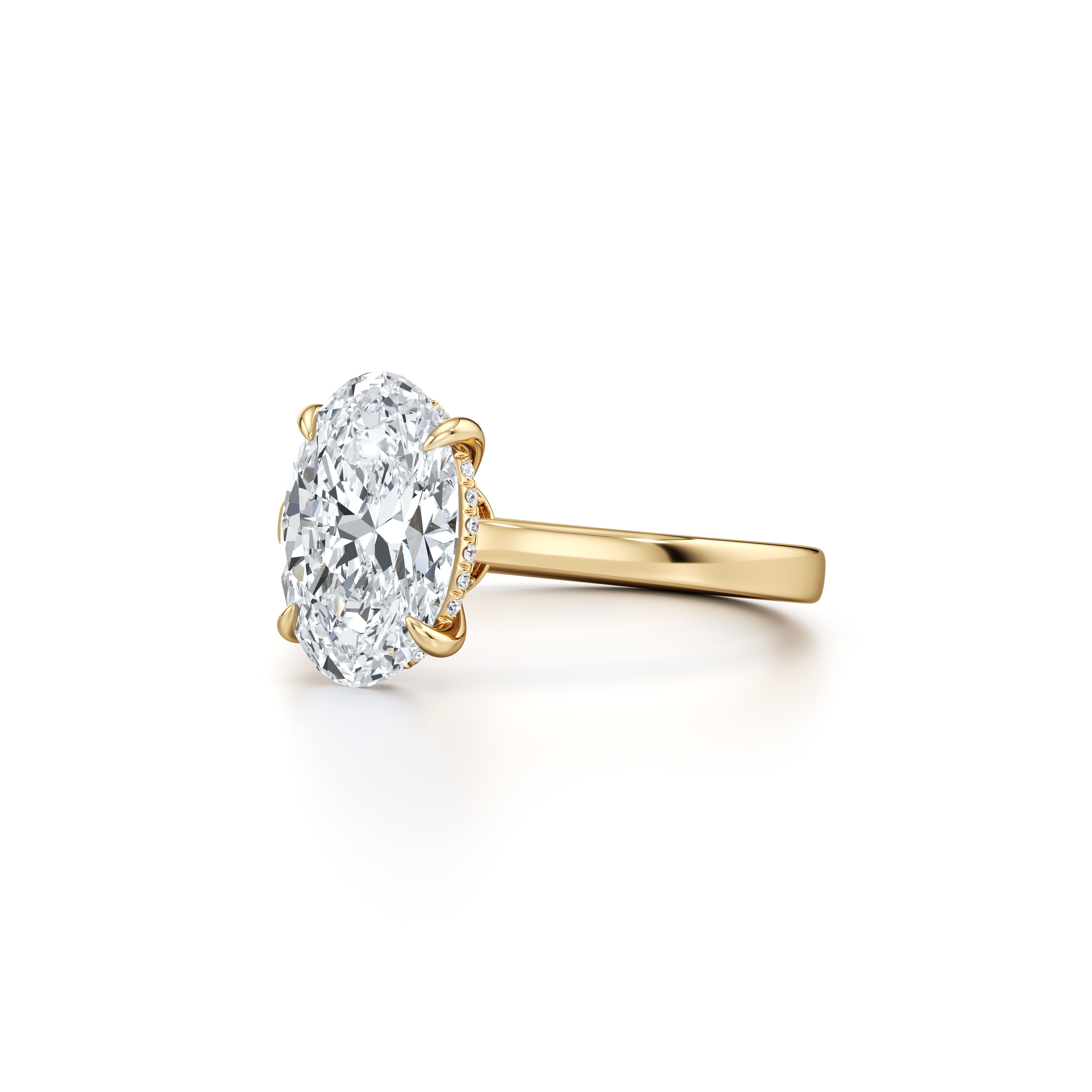 Chelsea Oval Cut Solitaire Lab Diamond Engagement Ring