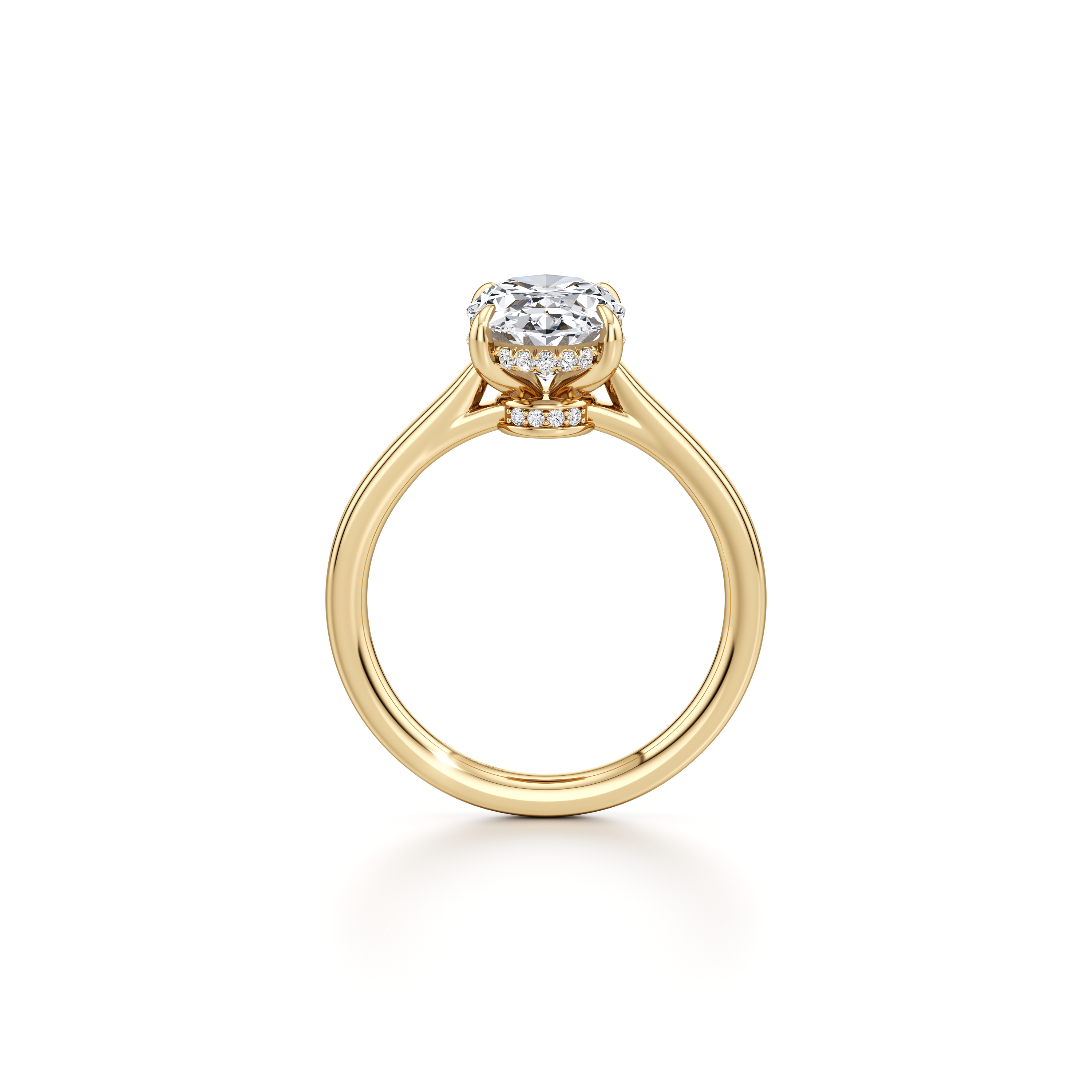 Chelsea Oval Cut Solitaire Lab Diamond Engagement Ring