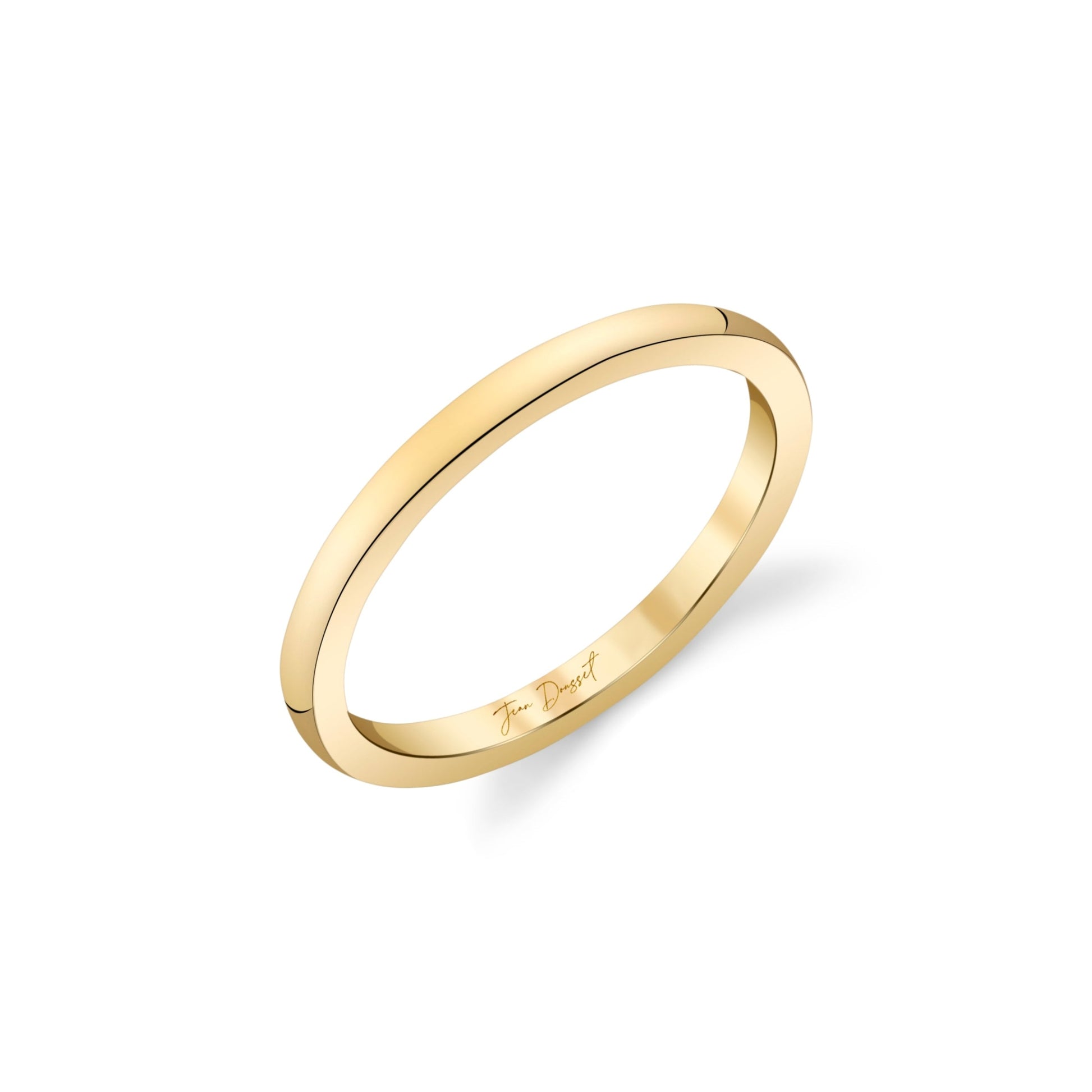 Chelsea High Polish Wedding Band 18k Yellow Gold  3/4 View|Precious Metal:18k Yellow Gold;