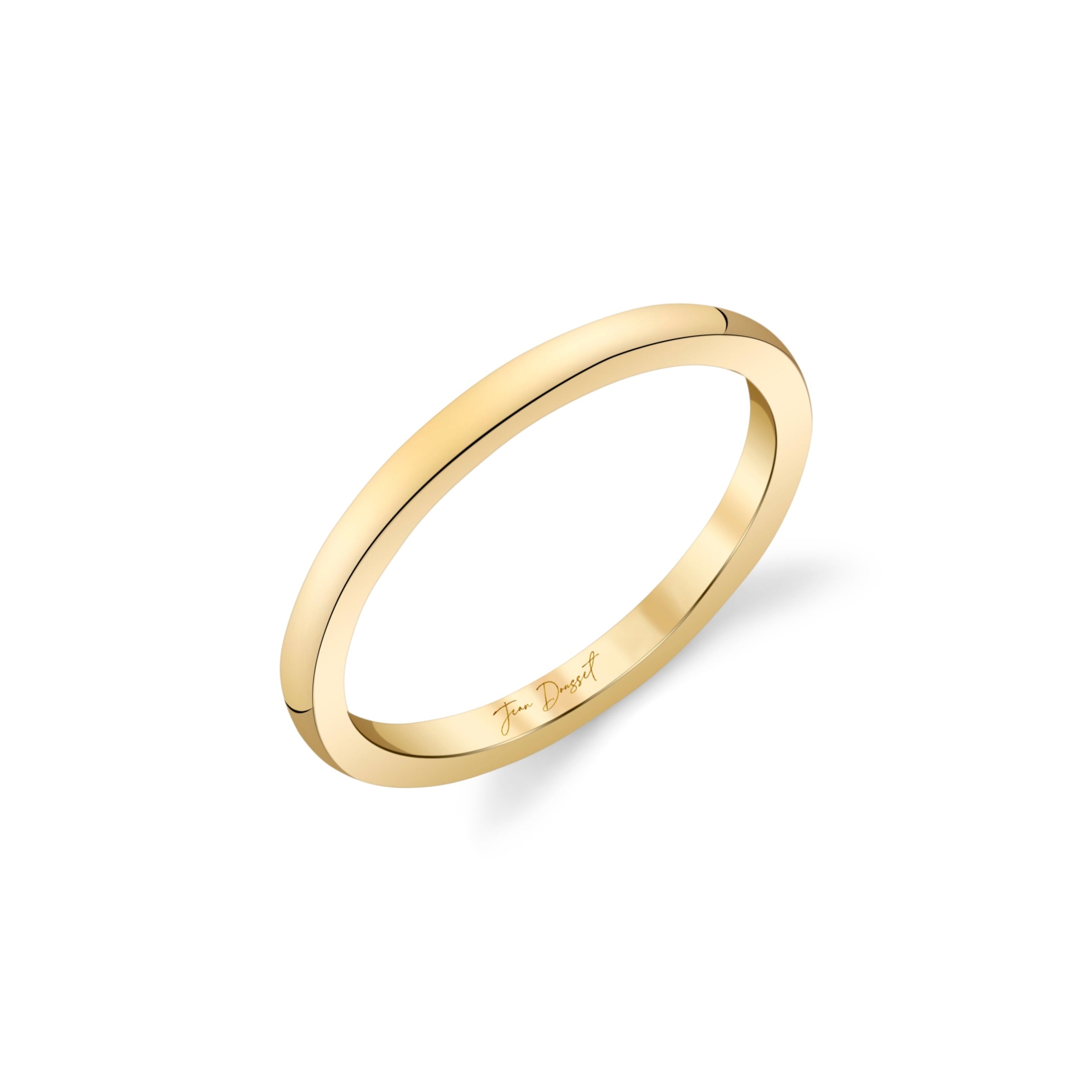 Chelsea High Polish Wedding Band 18k Yellow Gold  3/4 View|Precious Metal:18k Yellow Gold;