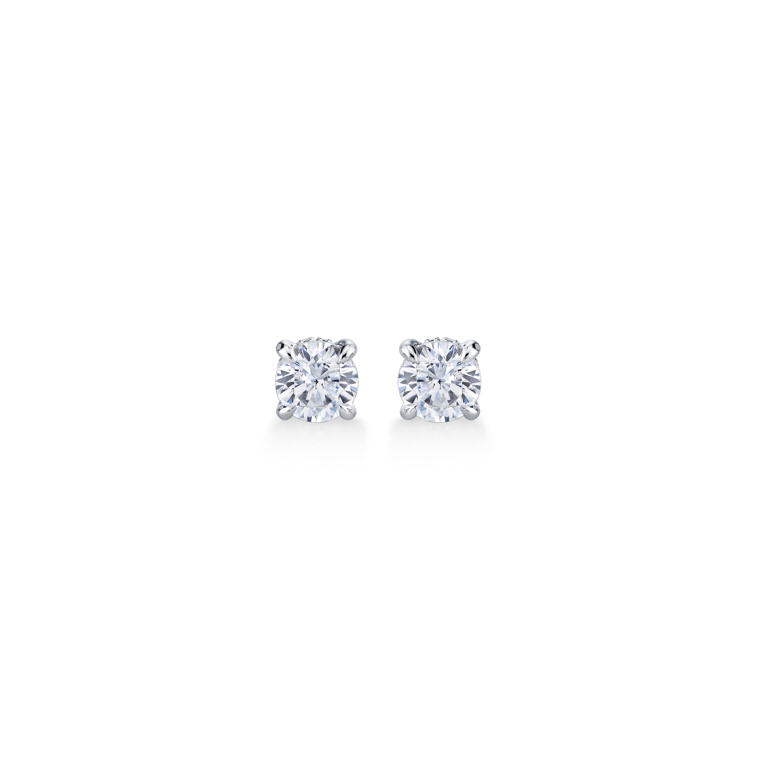 Chelsea Lab Diamond Stud Earrings Platinum 1 CTW Pair|Precious Metal:Platinum;Total Carat Weight:1 CTW
