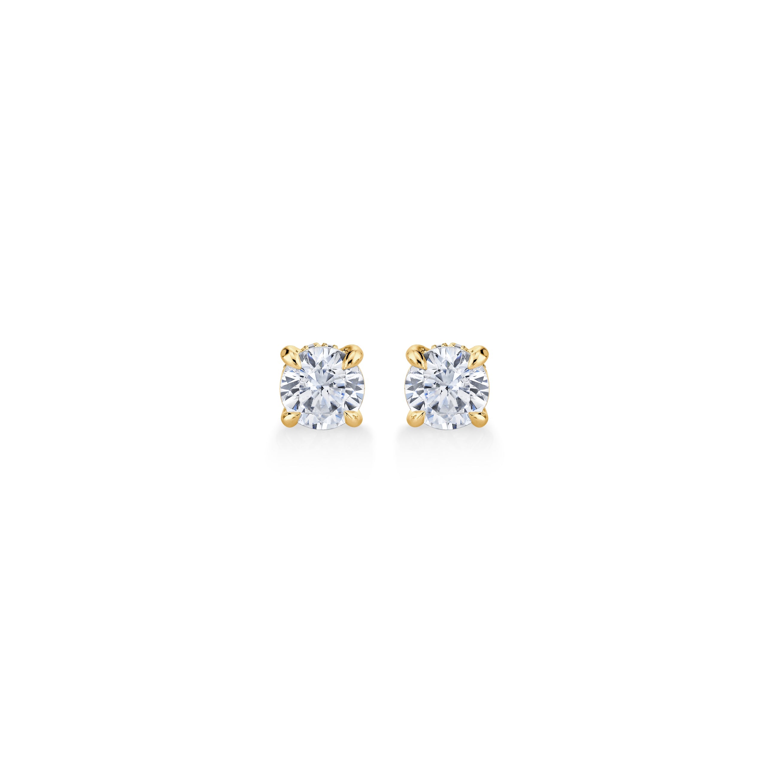 Chelsea Lab Diamond Stud Earrings 18k Yellow Gold 1.5 CTW Pair|Precious Metal:18k Yellow Gold;Total Carat Weight:1.5 CTW