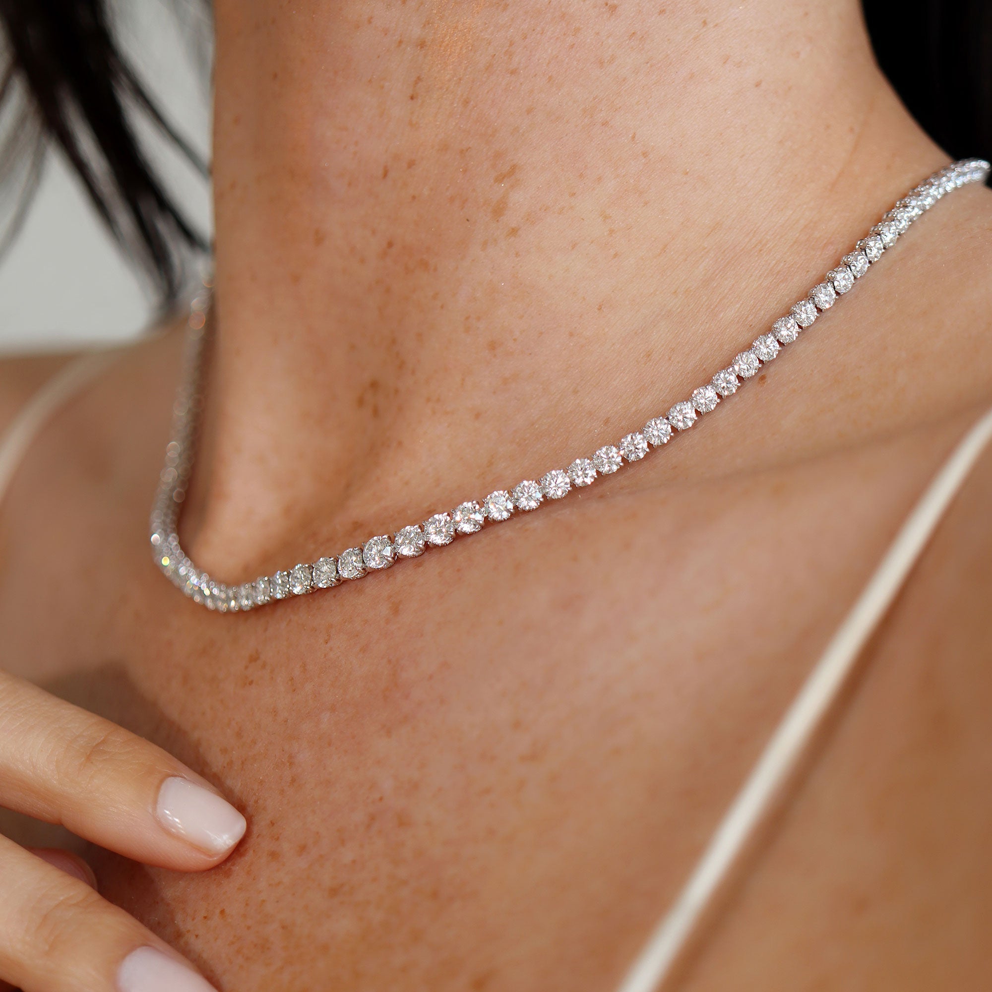 Chelsea Lab Diamond Riviera Necklace