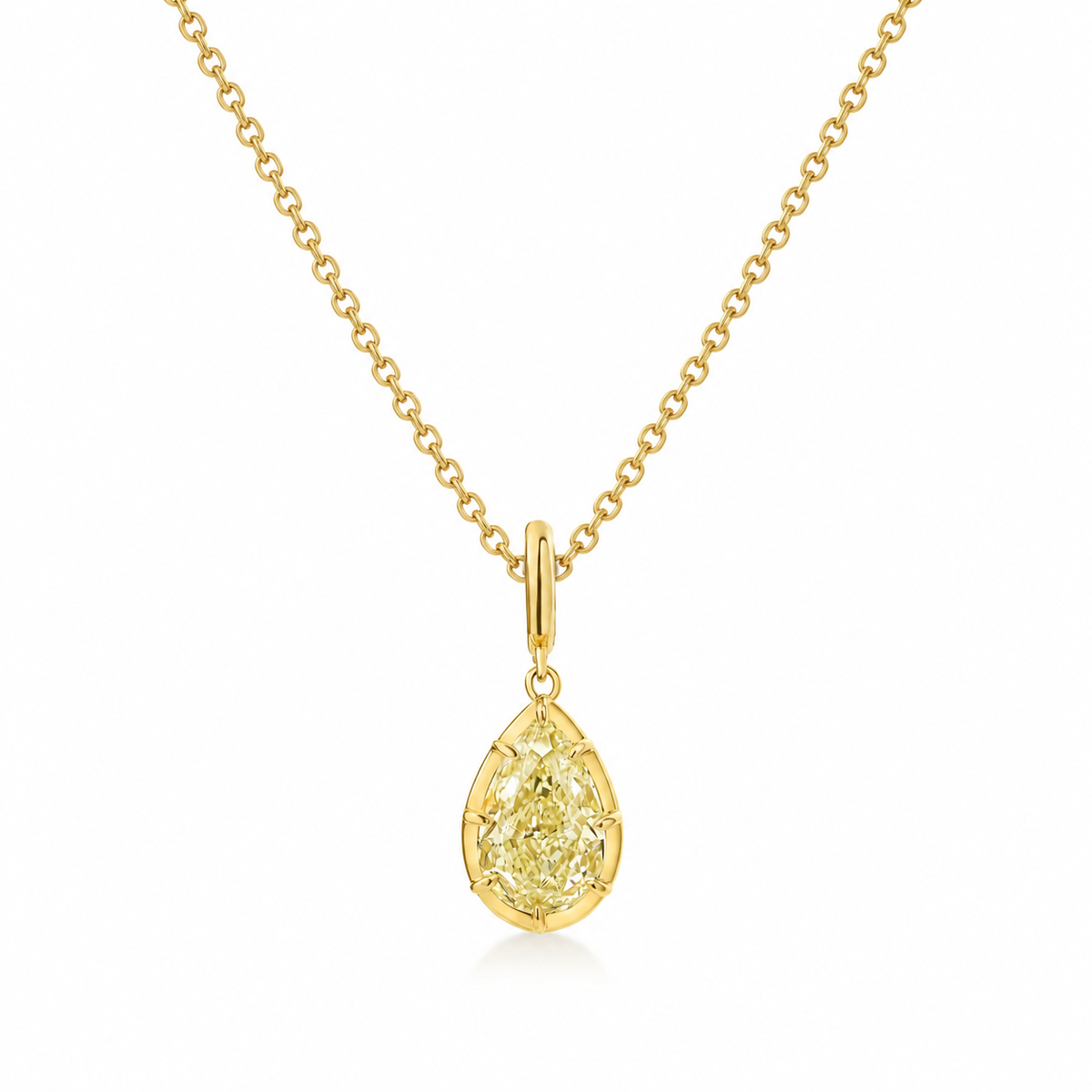 Clara Yellow Pear Diamond