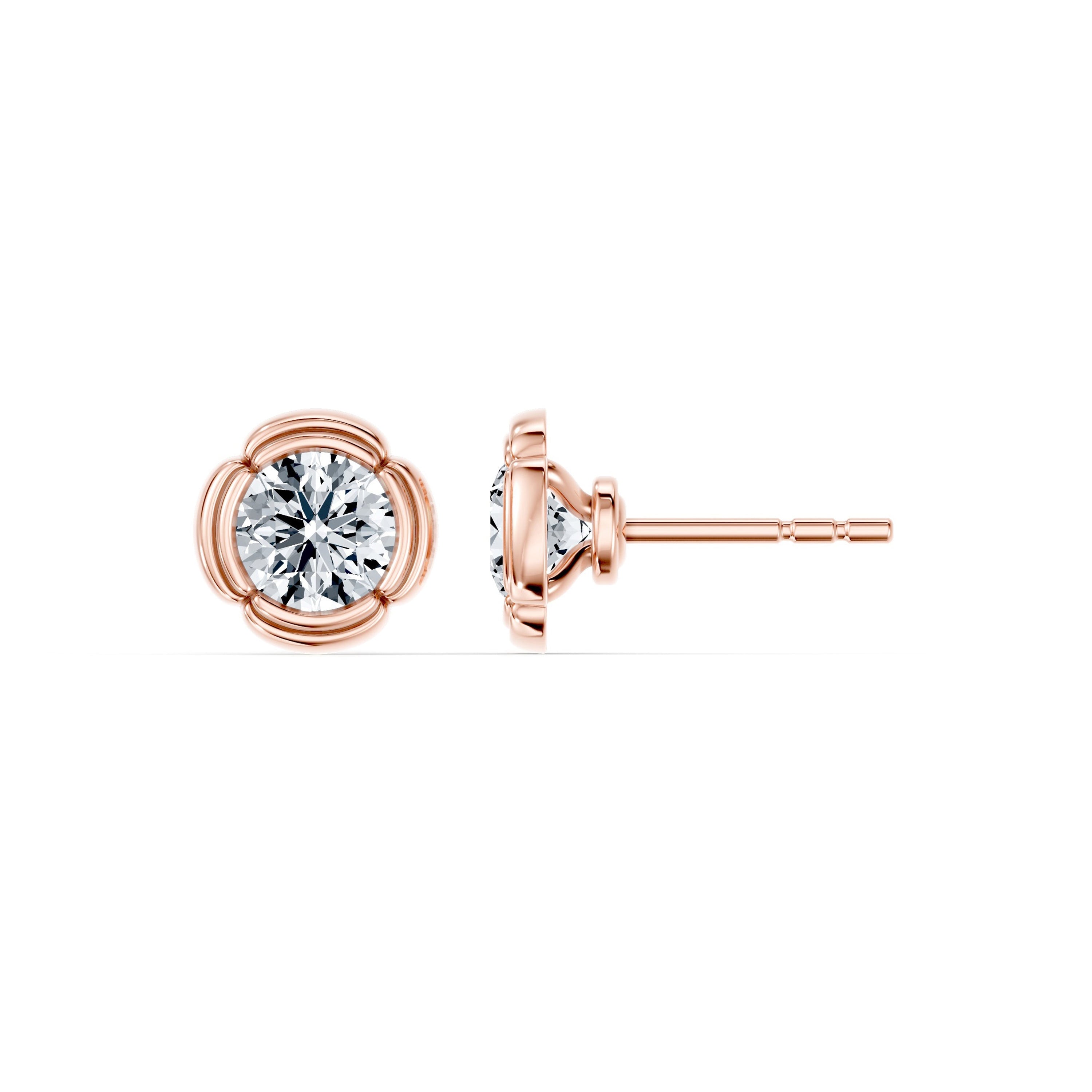 Dorée Lab Diamond Round Brilliant Studs