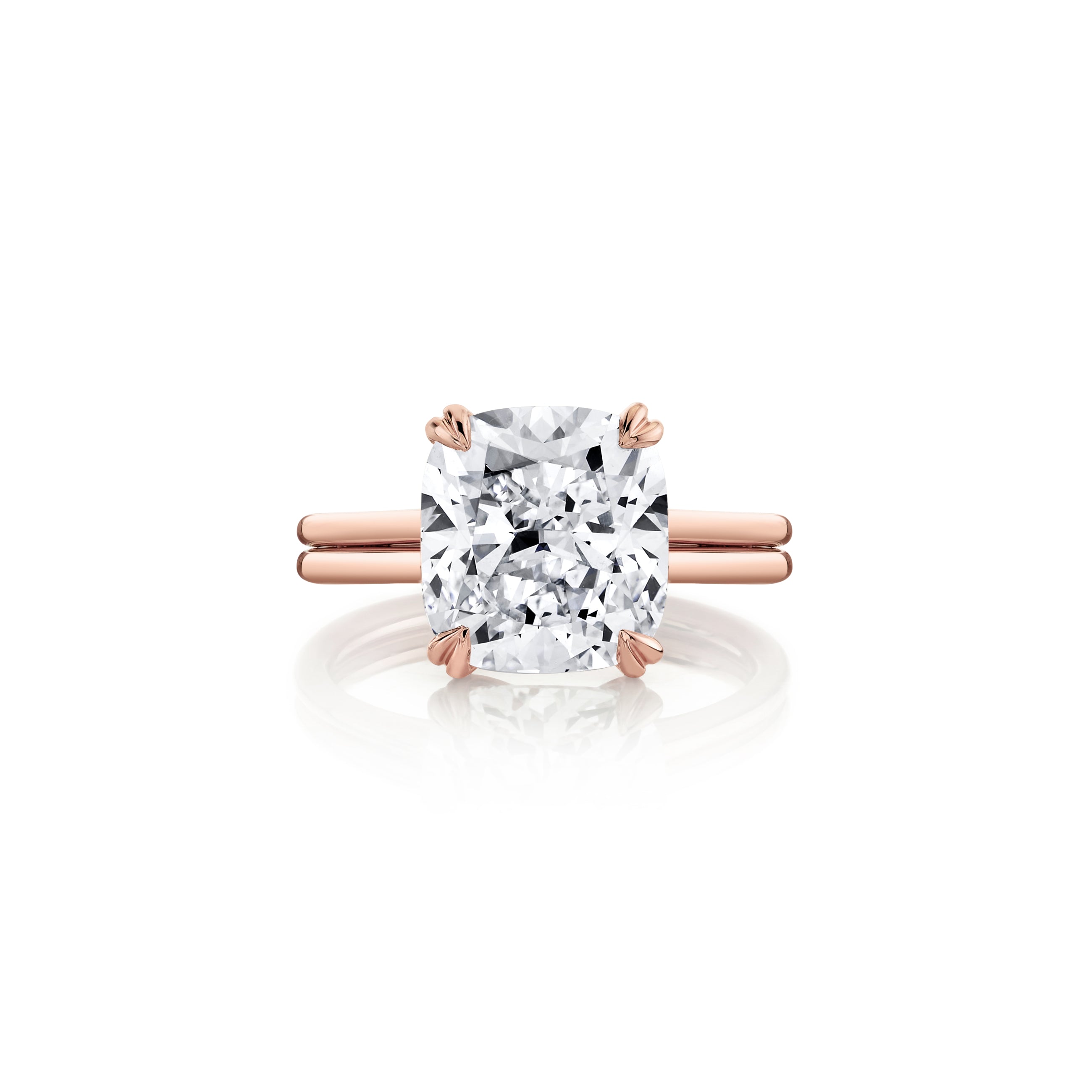 Elle Cushion Solitaire Lab Diamond Engagement Ring