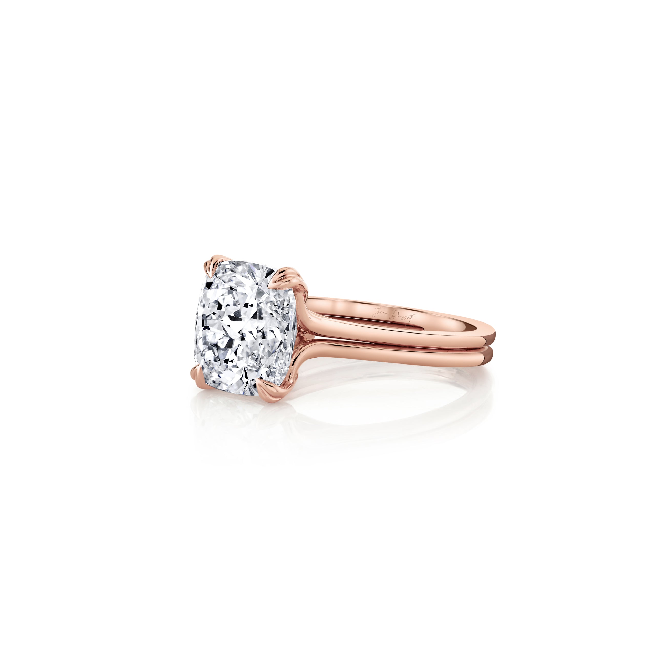 Elle Cushion Solitaire Lab Diamond Engagement Ring