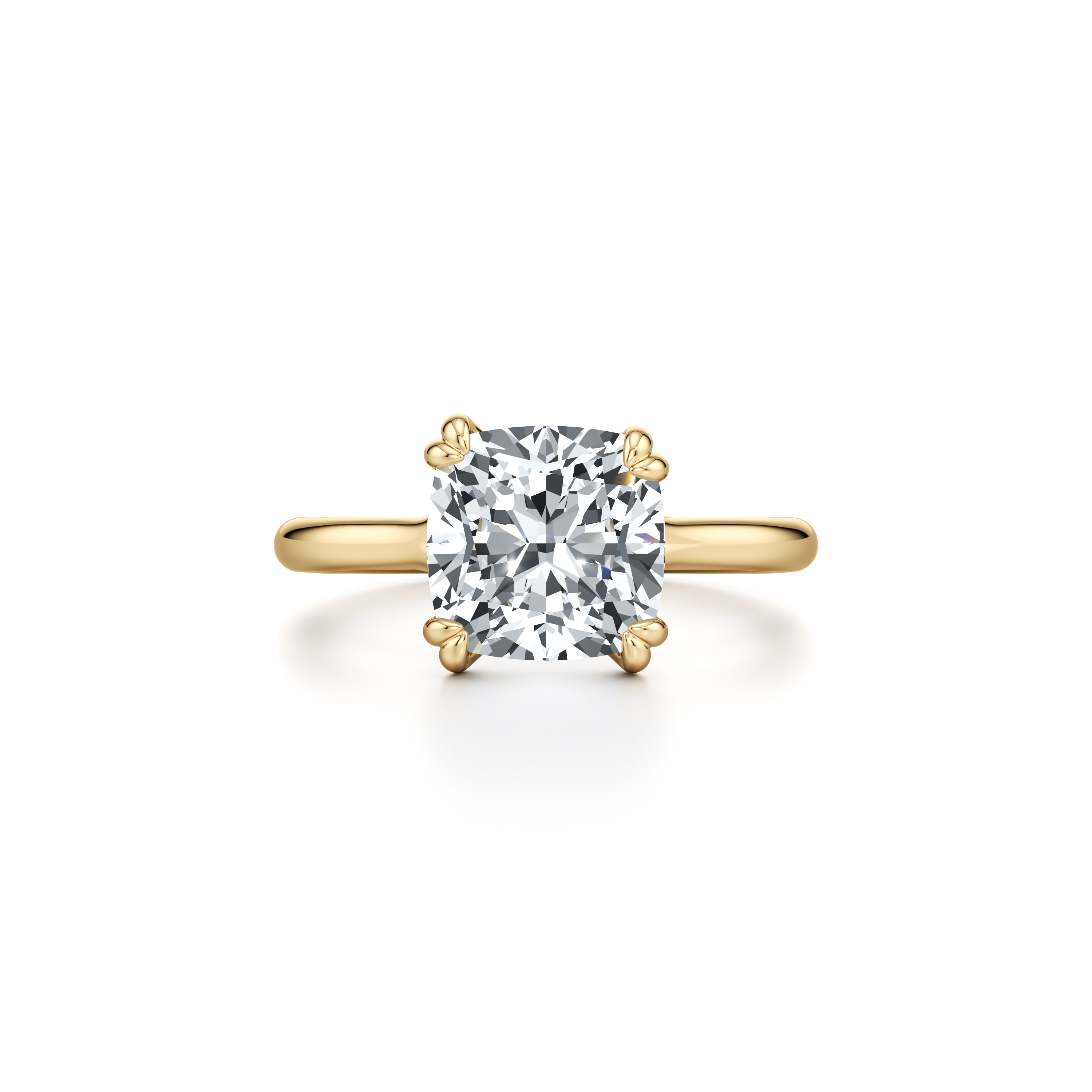Elle Cushion Solitaire Lab Diamond Engagement Ring