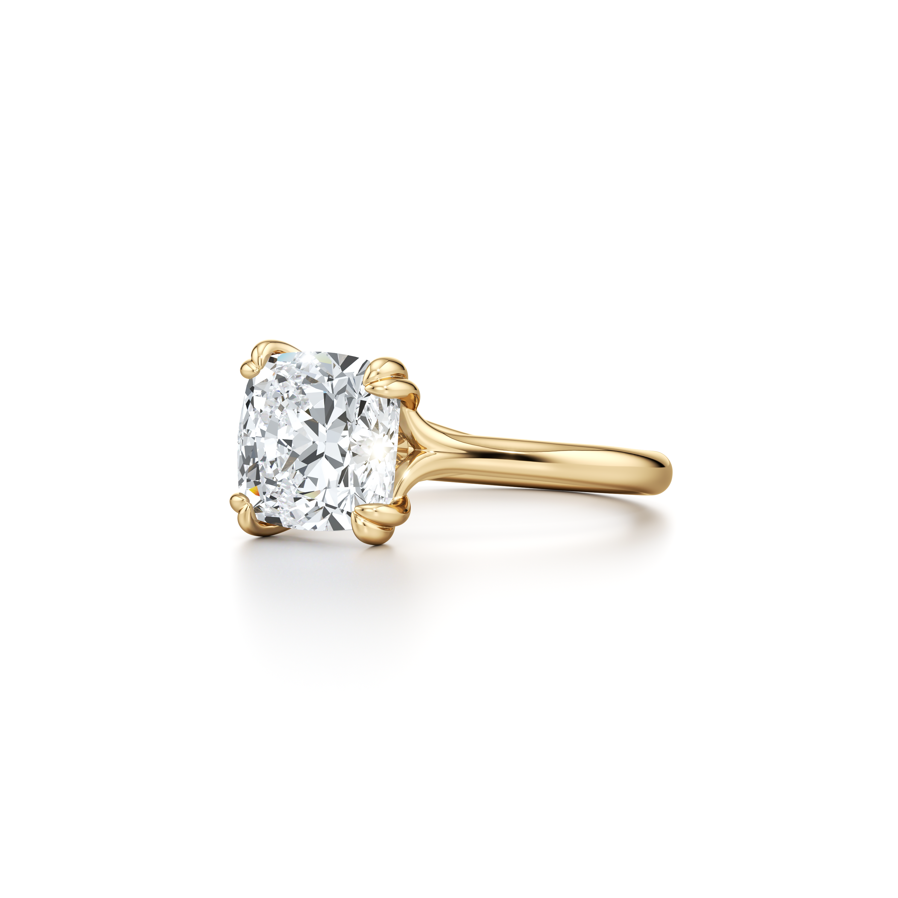 Elle Cushion Solitaire Lab Diamond Engagement Ring