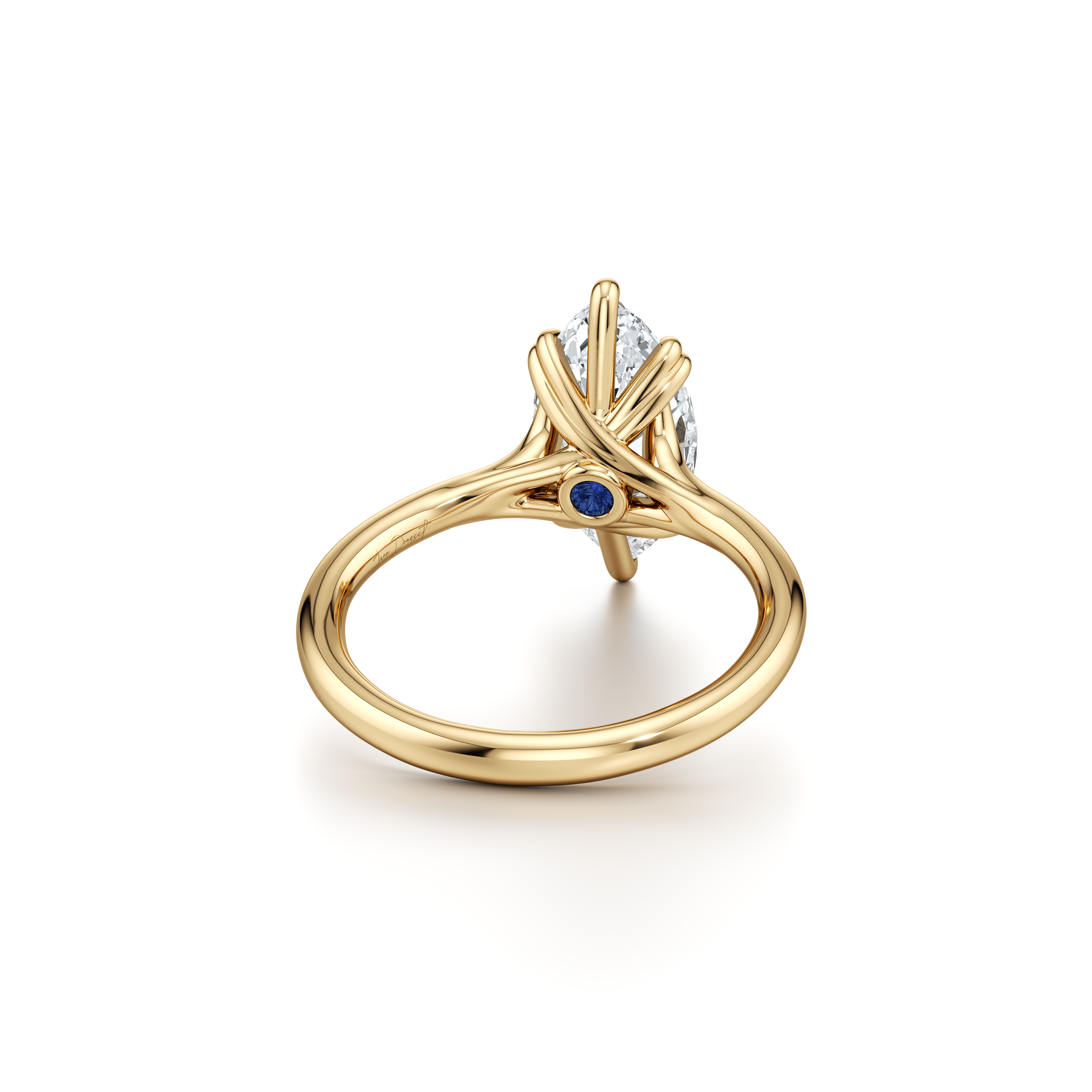 Elle Marquise Cut Solitaire Lab Diamond Engagement Ring