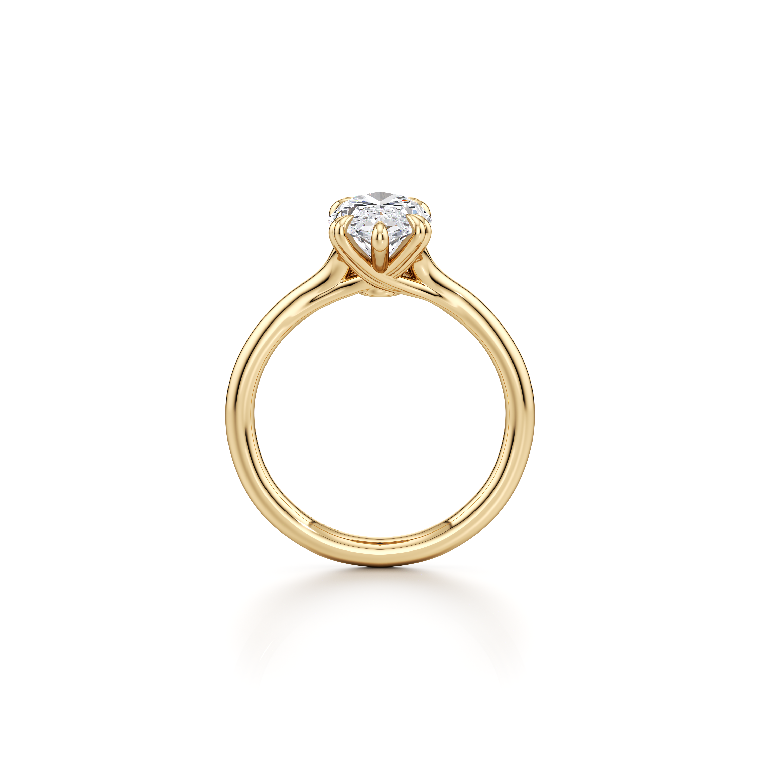 Elle Marquise Cut Solitaire Lab Diamond Engagement Ring