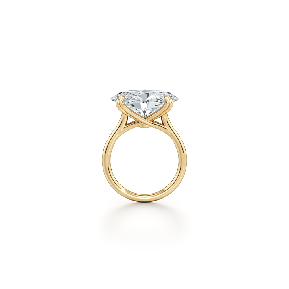 High Jewelry | Elle East-West Oval Cut Solitaire Lab Diamond Engagement Ring