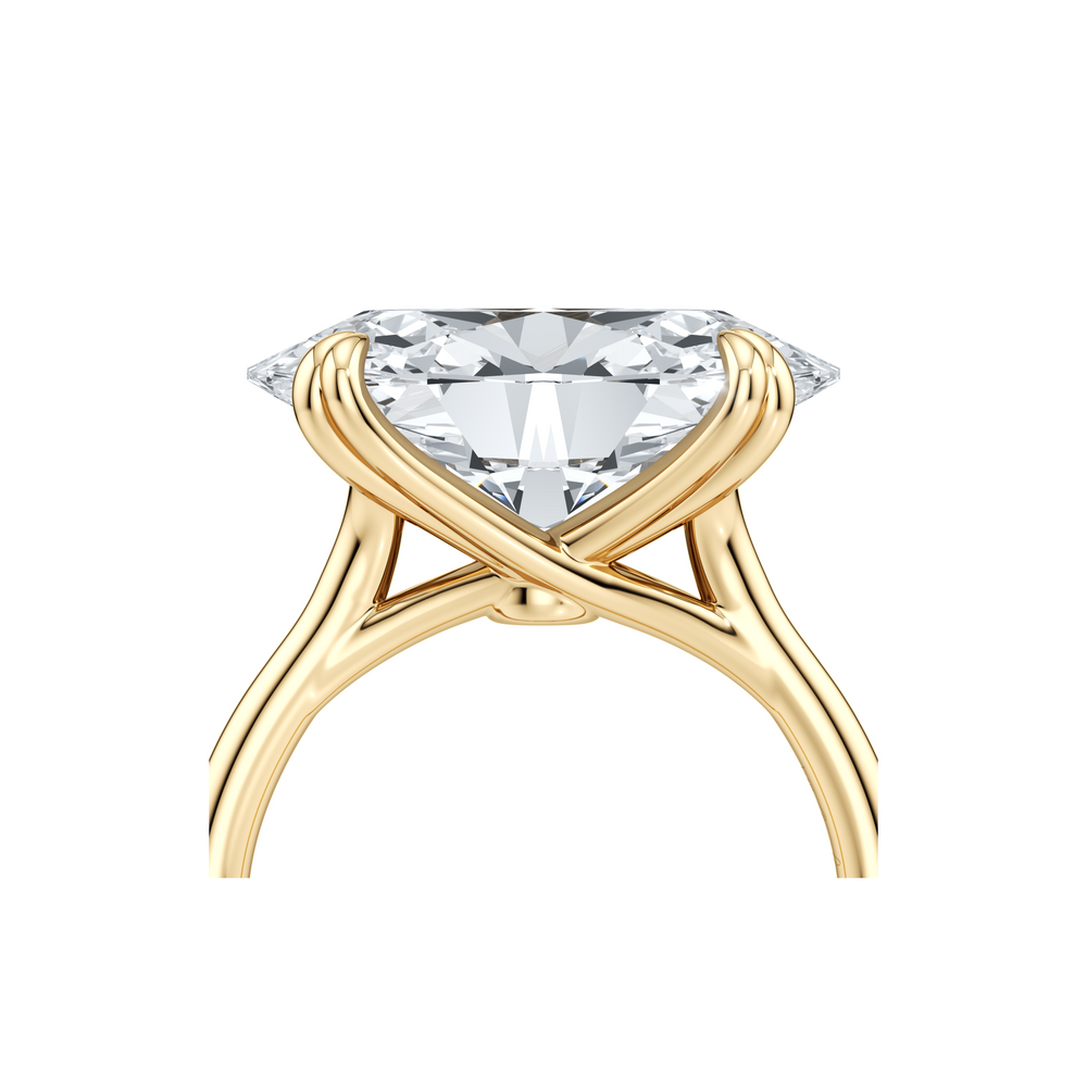 High Jewelry | Elle East-West Oval Cut Solitaire Lab Diamond Engagement Ring