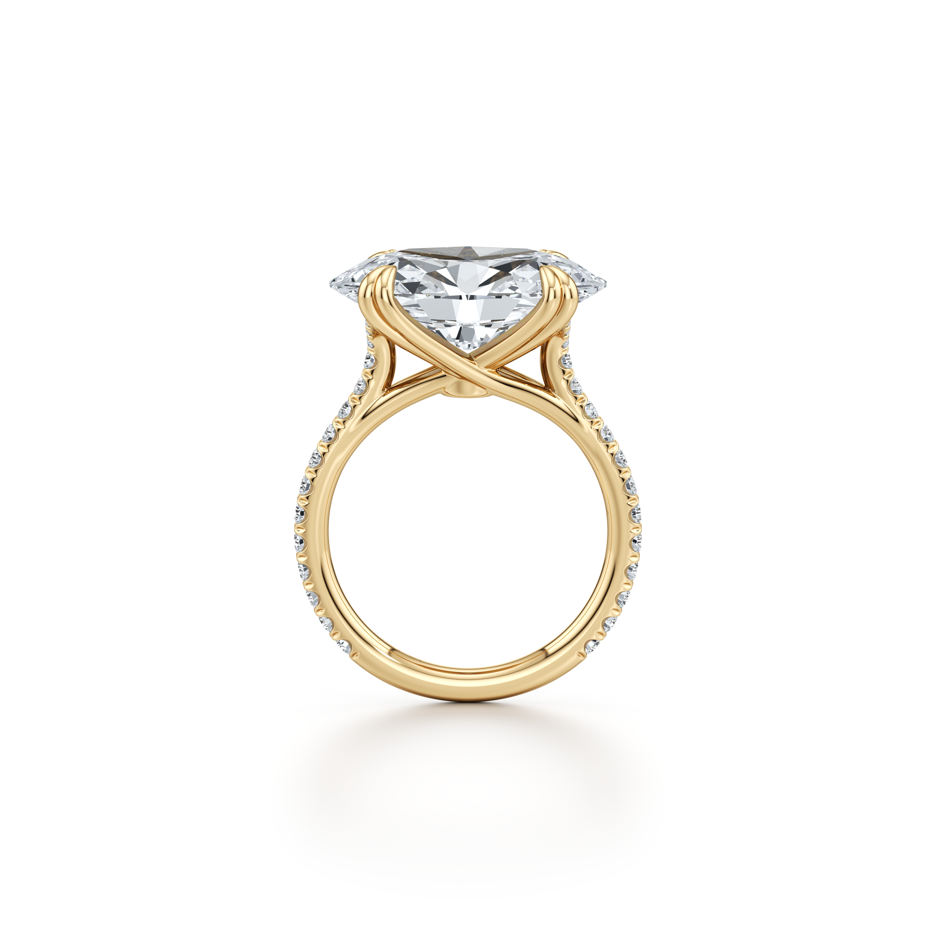 High Jewelry | Elle East-West Oval Solitaire Lab Diamond Engagement Ring