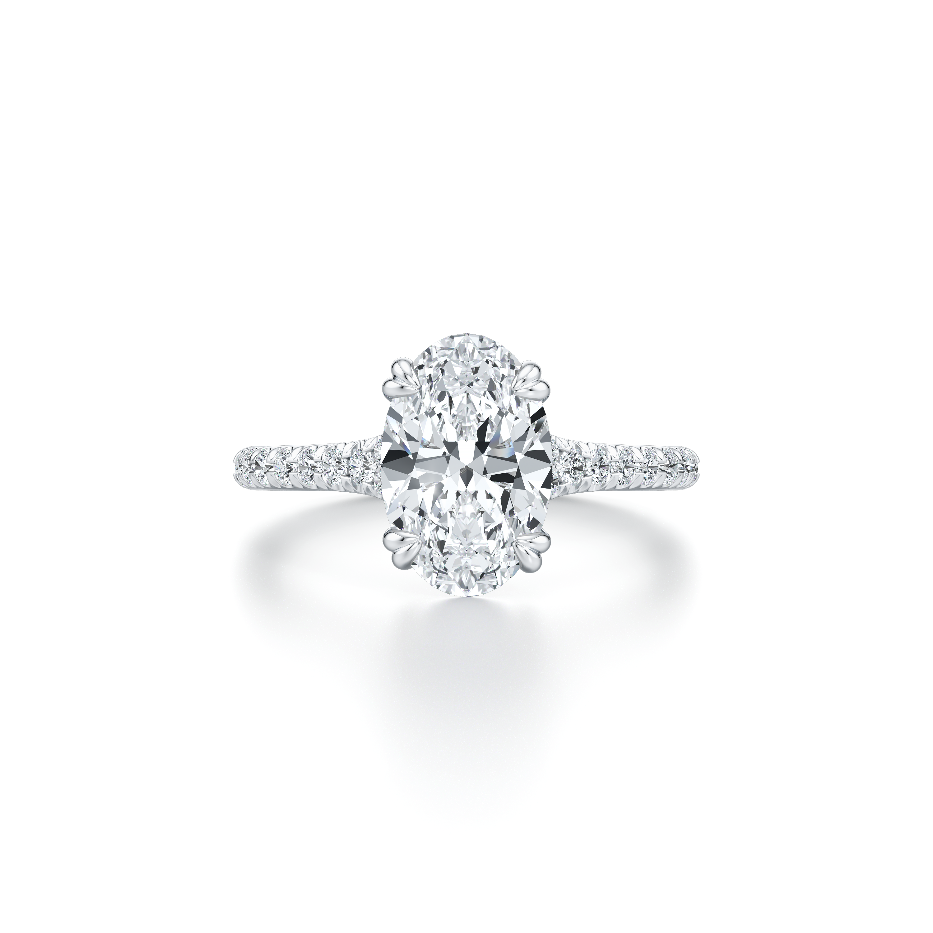 Elle Oval Cut Solitaire Lab Diamond Engagement Ring