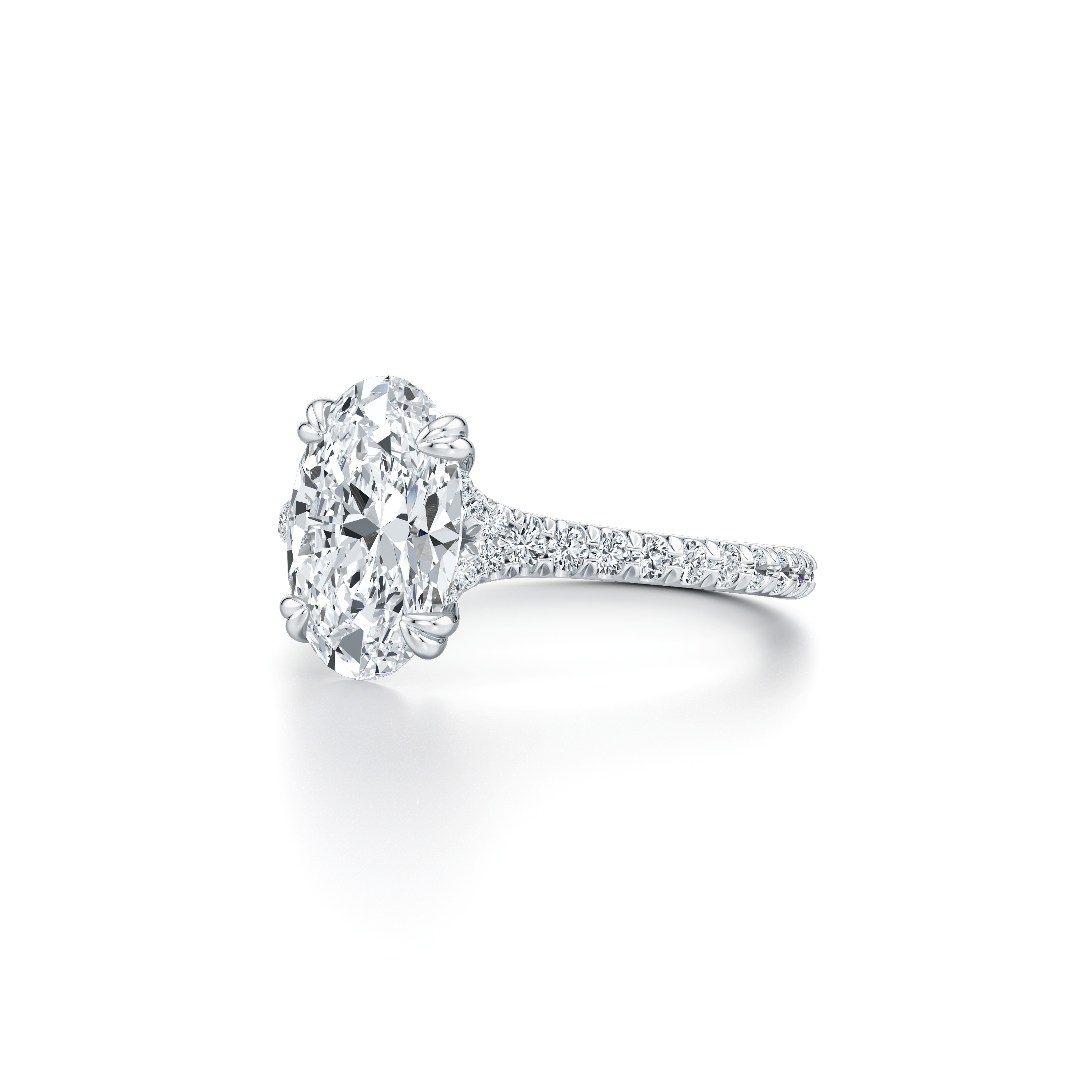 Elle Oval Cut Solitaire Lab Diamond Engagement Ring