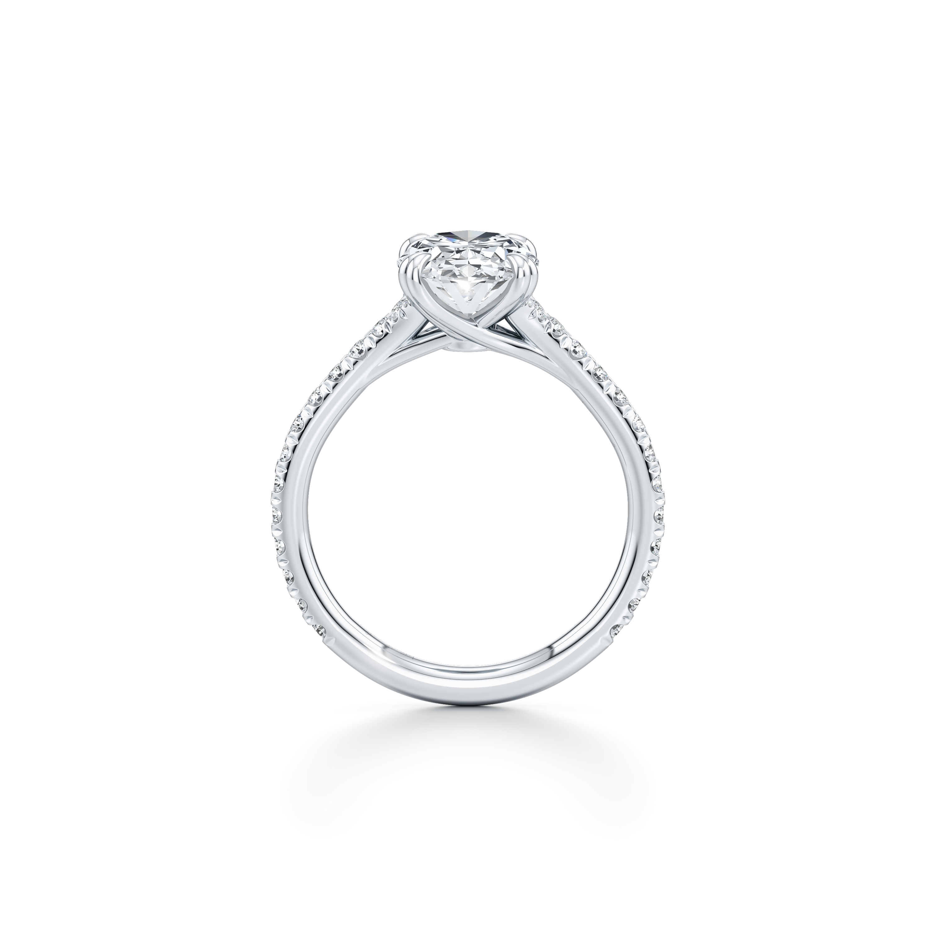 Elle Oval Cut Solitaire Lab Diamond Engagement Ring
