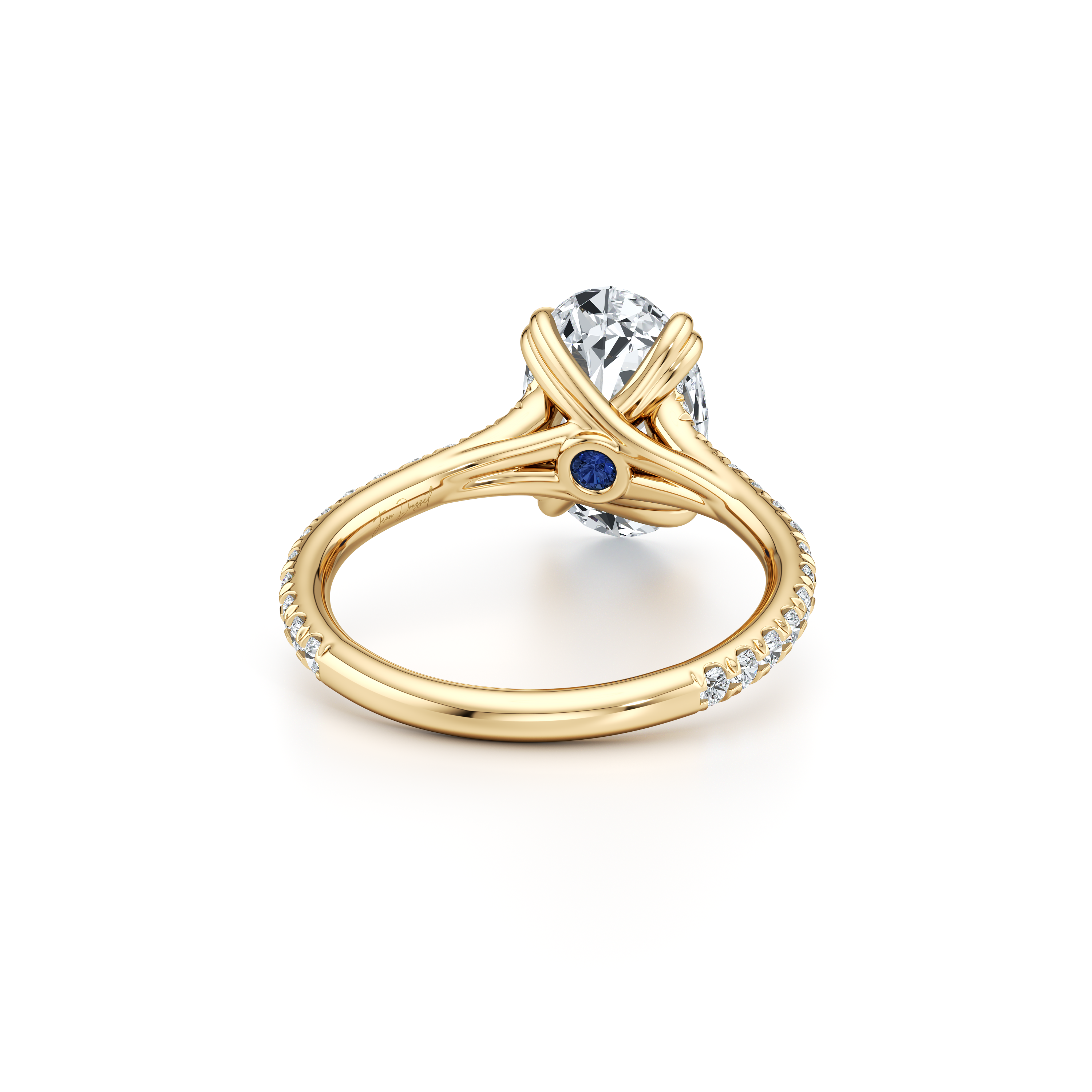 Elle Oval Shape Solitaire Lab Diamond Engagement Ring