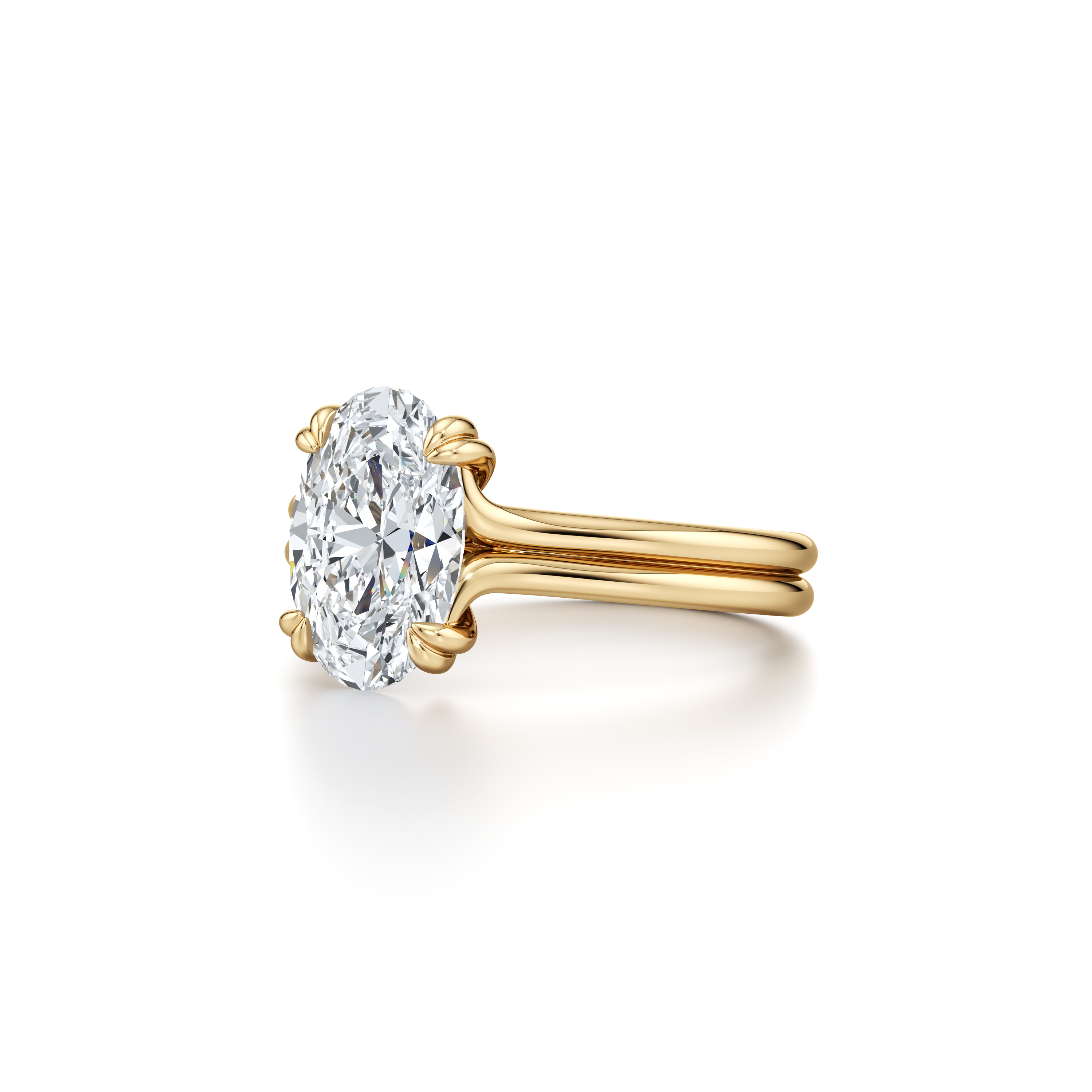 Elle Oval Cut Solitaire Lab Diamond Engagement Ring