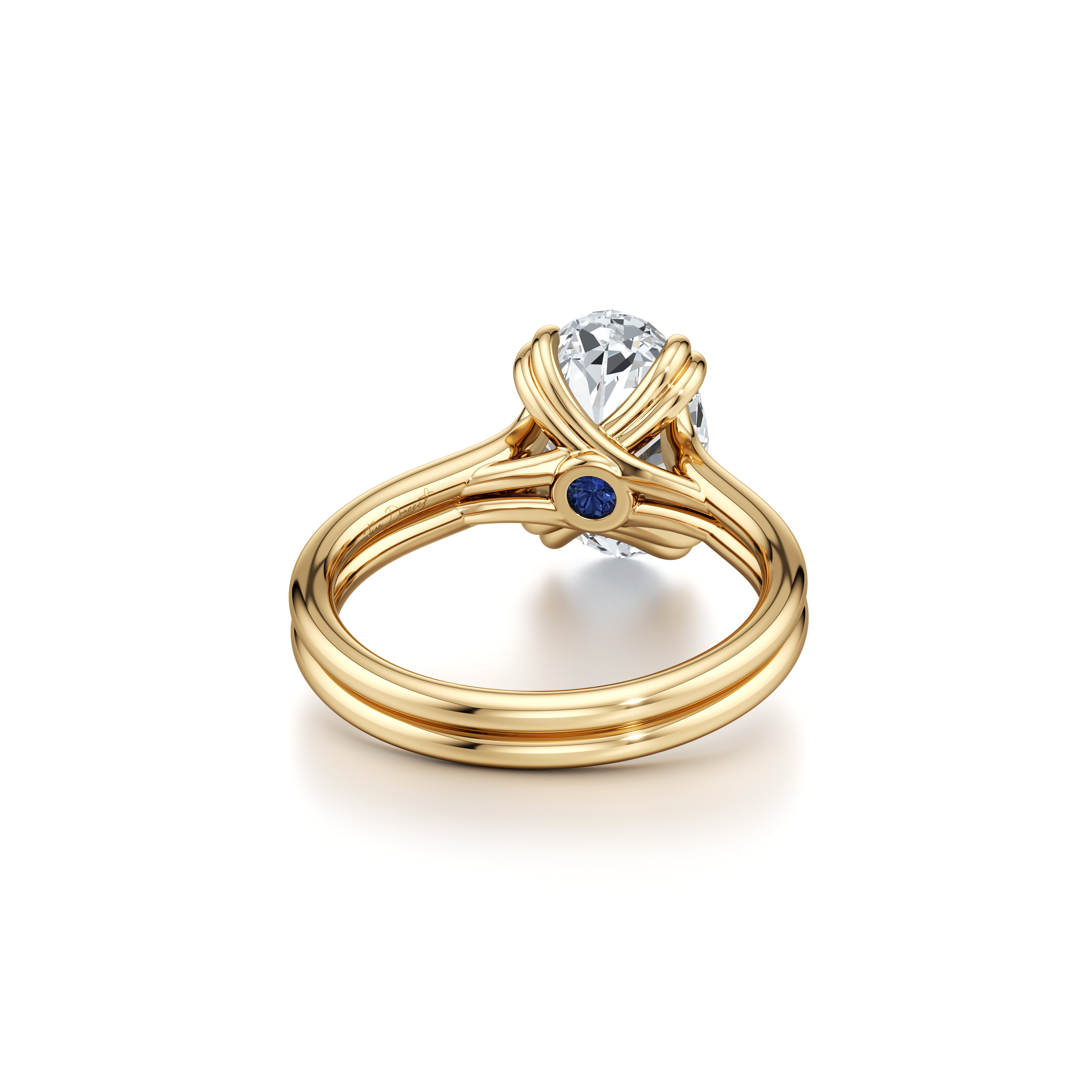 Elle Oval Cut Solitaire Lab Diamond Engagement Ring
