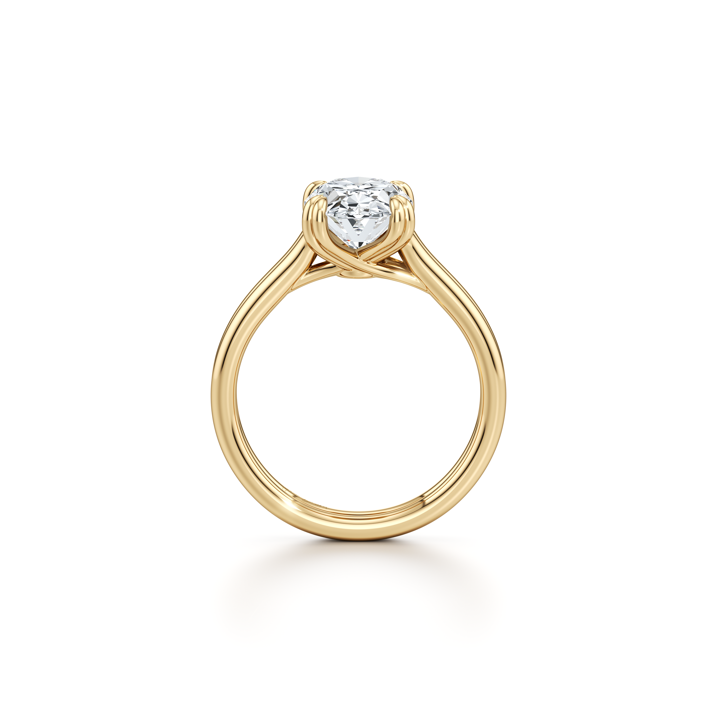 Elle Oval Cut Solitaire Lab Diamond Engagement Ring
