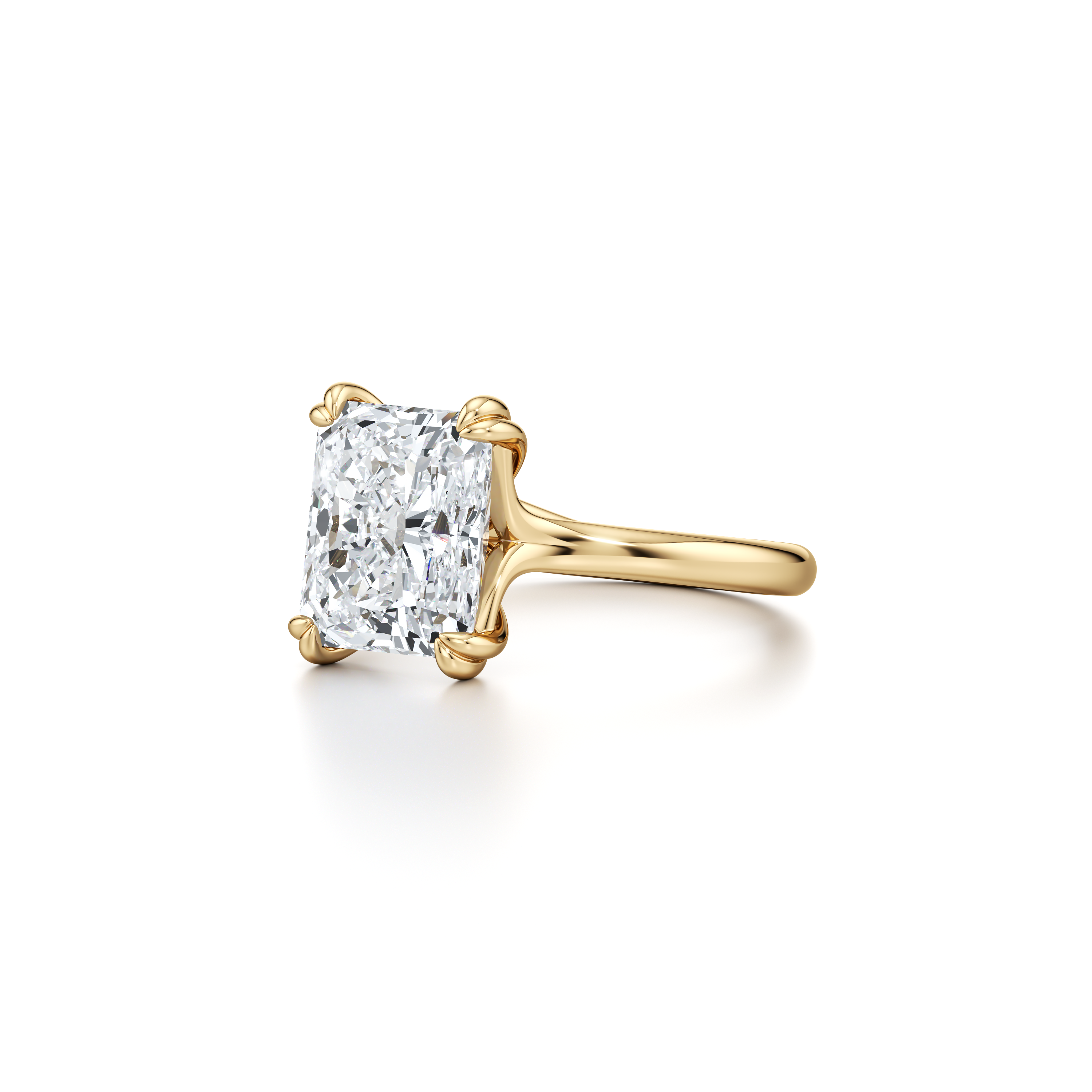 Elle Radiant Solitaire Lab Diamond Engagement Ring