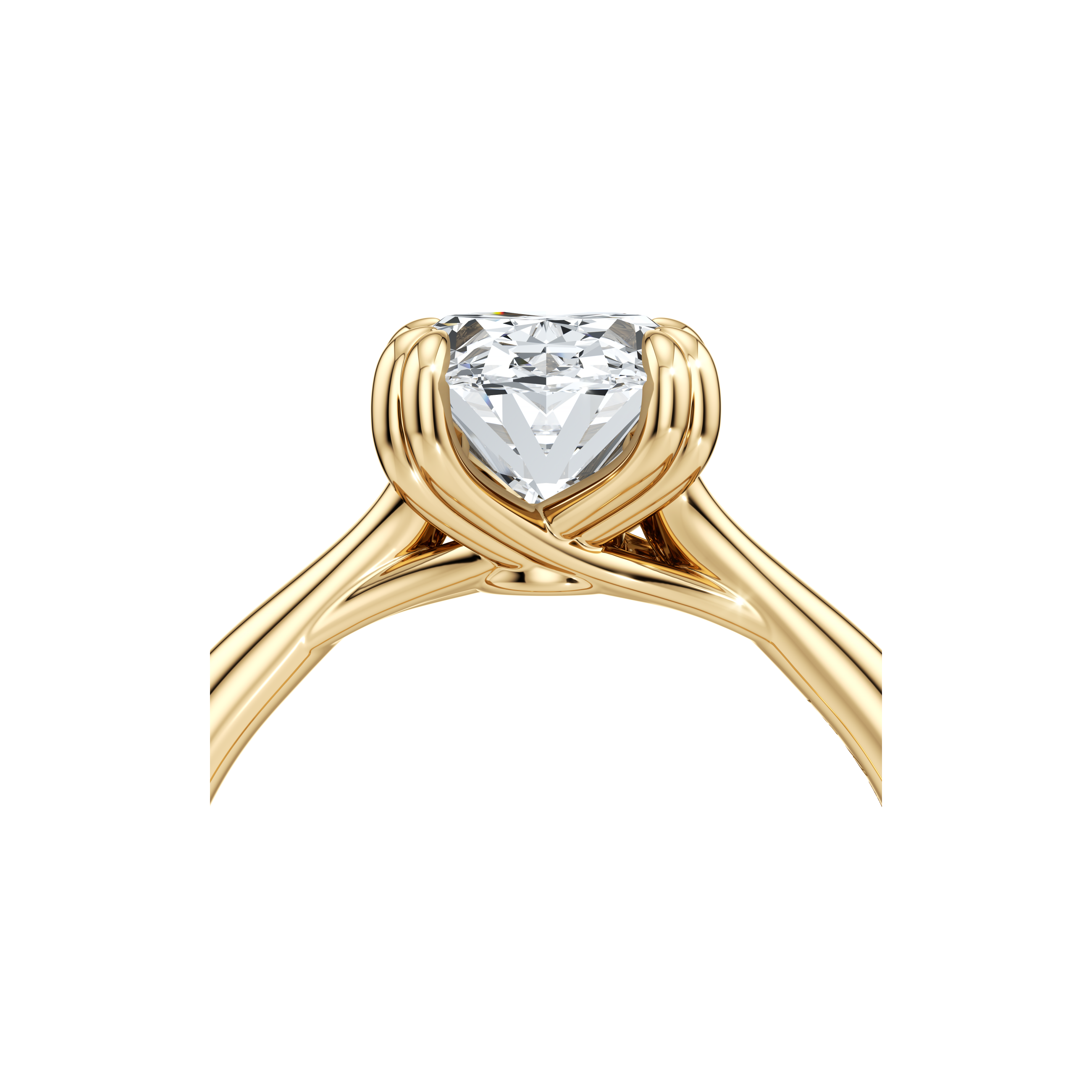 Elle Oval Solitaire Lab Diamond Engagement Ring