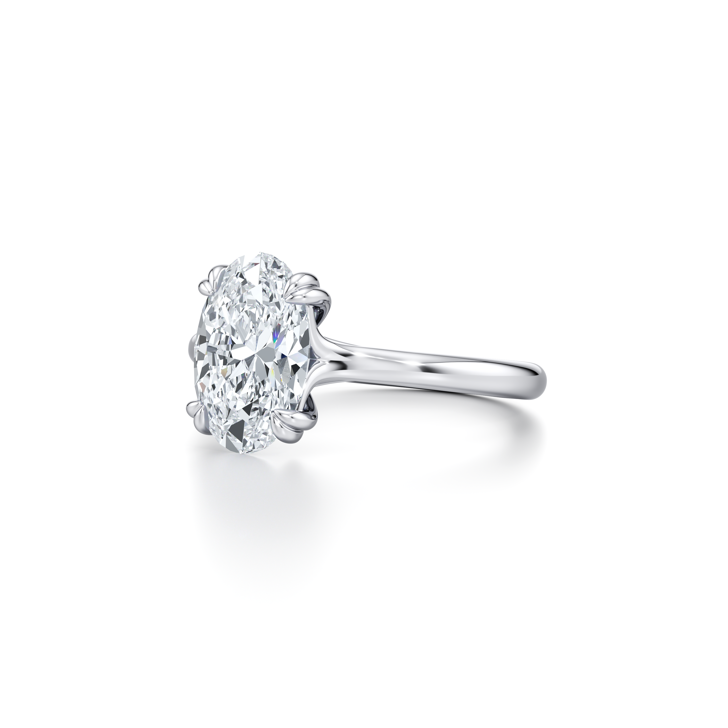 Elle Oval Solitaire Lab Diamond Engagement Ring