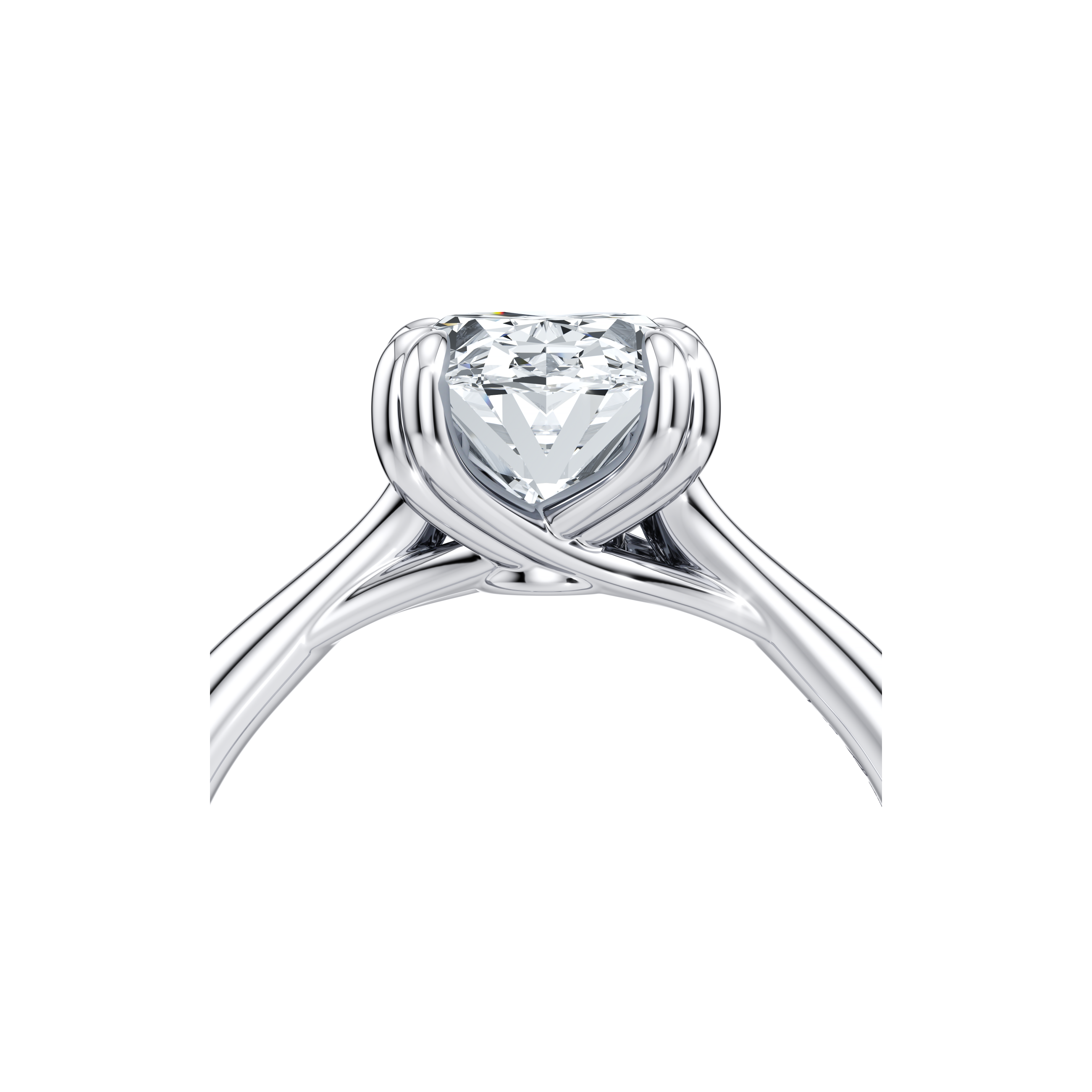 Elle Oval Solitaire Lab Diamond Engagement Ring