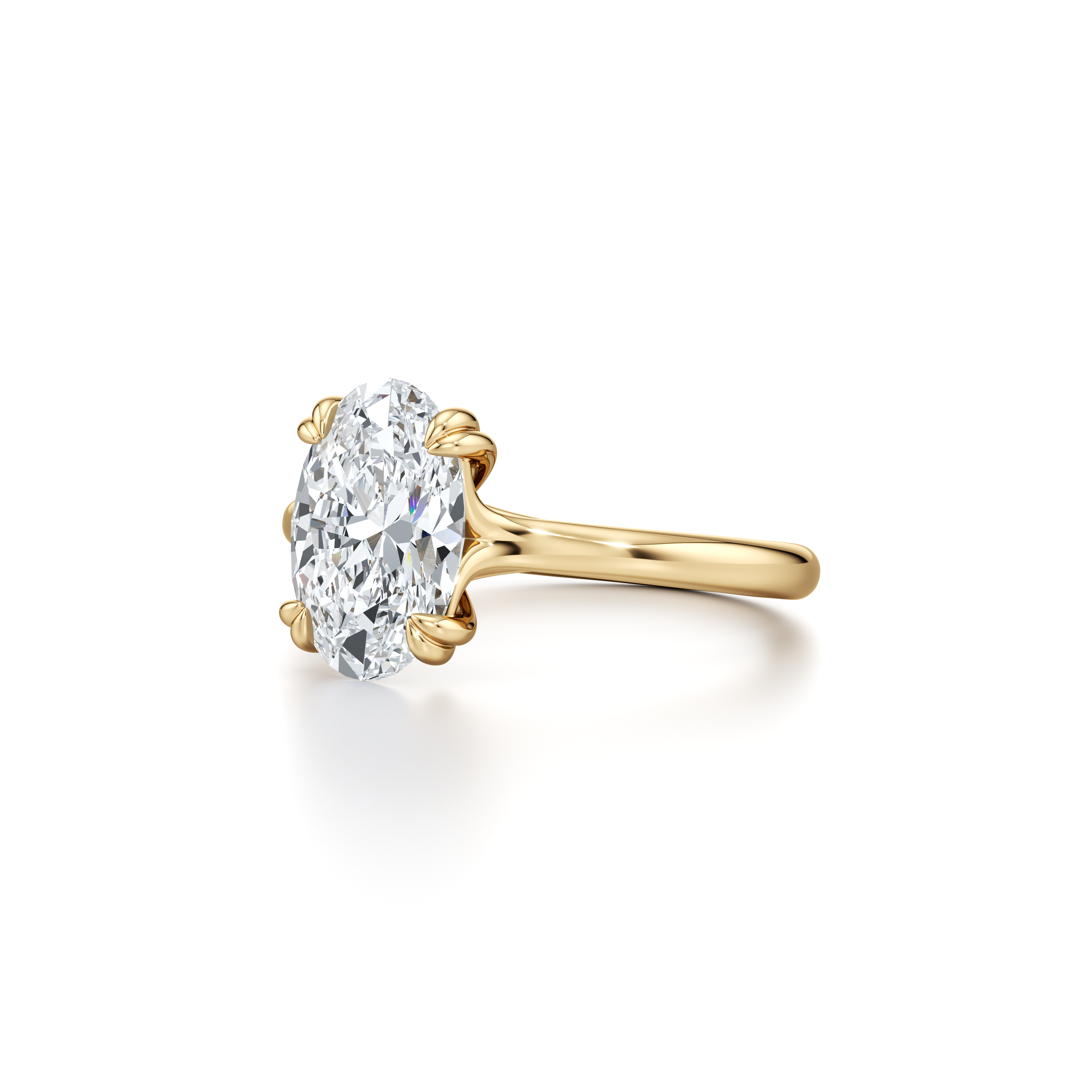 Elle Oval Cut Solitaire Lab Diamond Engagement Ring