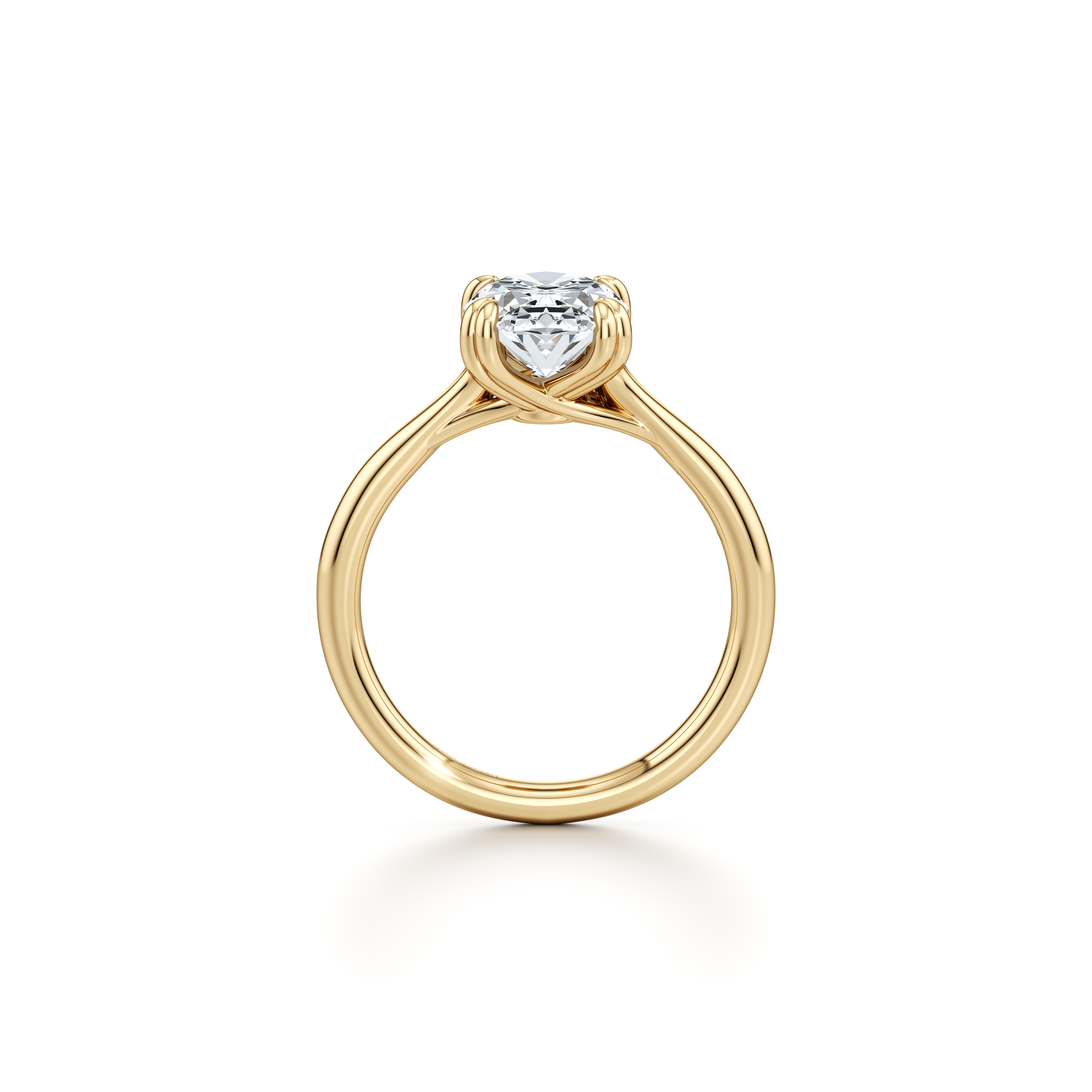 Elle Oval Solitaire Lab Diamond Engagement Ring