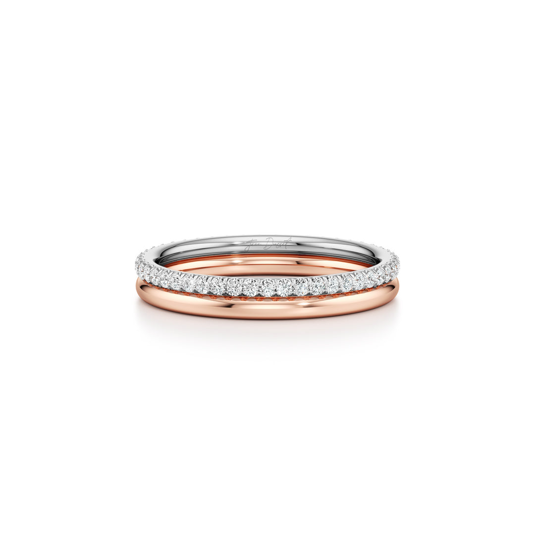 Elle Double Lab Diamond Band