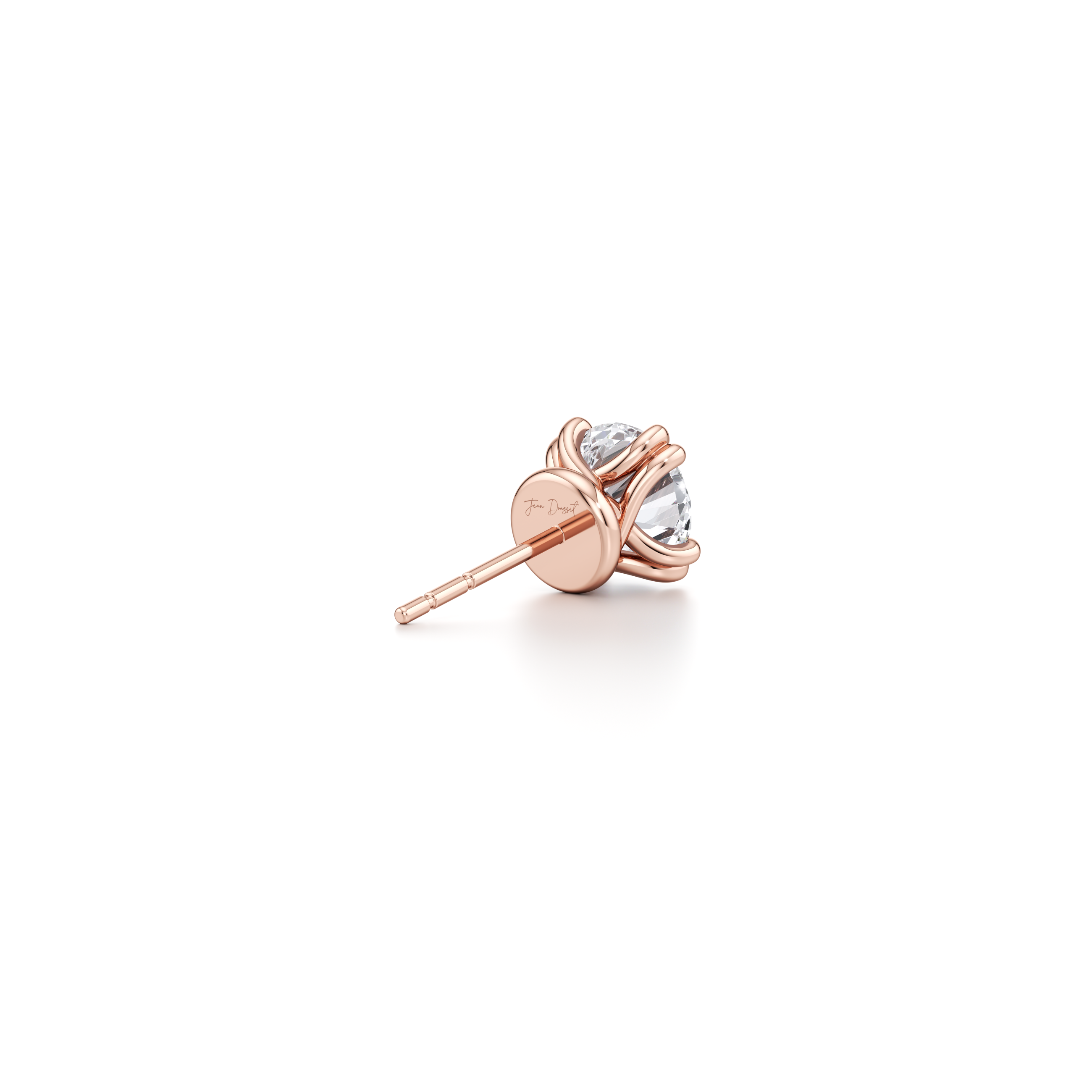 Elle Round Brilliant Lab Diamond Studs