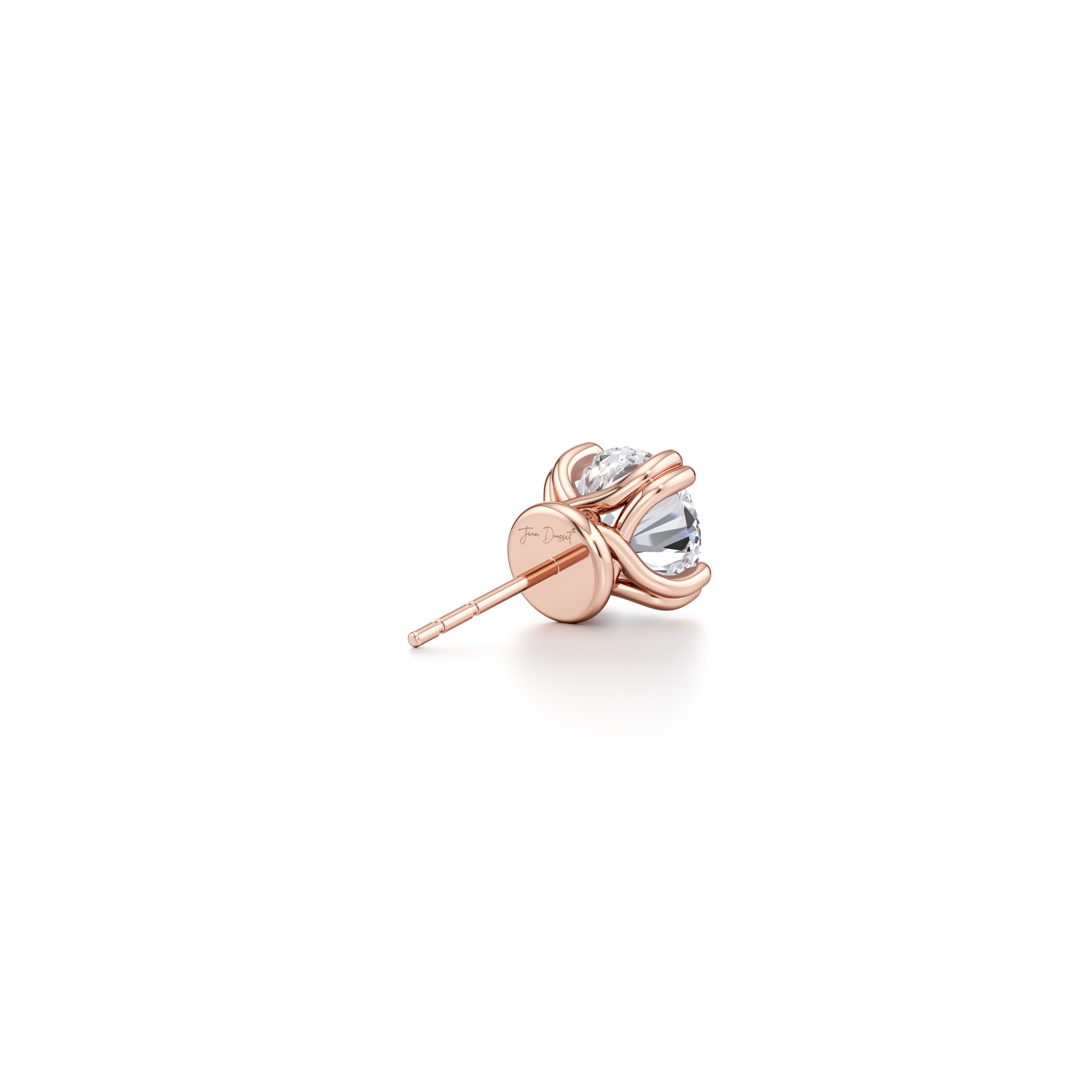 Elle Round Brilliant Lab Diamond Studs
