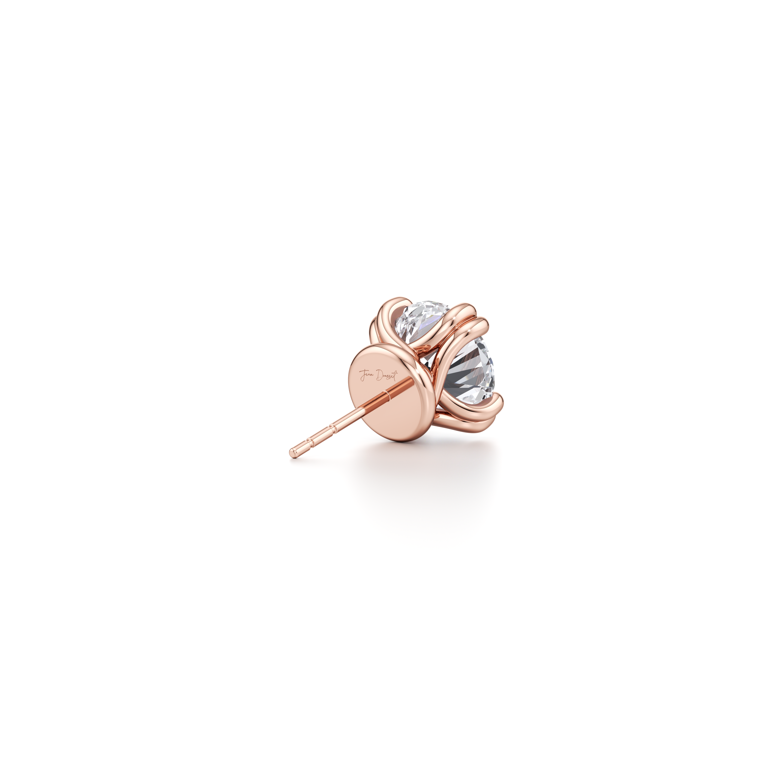 Elle Round Brilliant Lab Diamond Studs