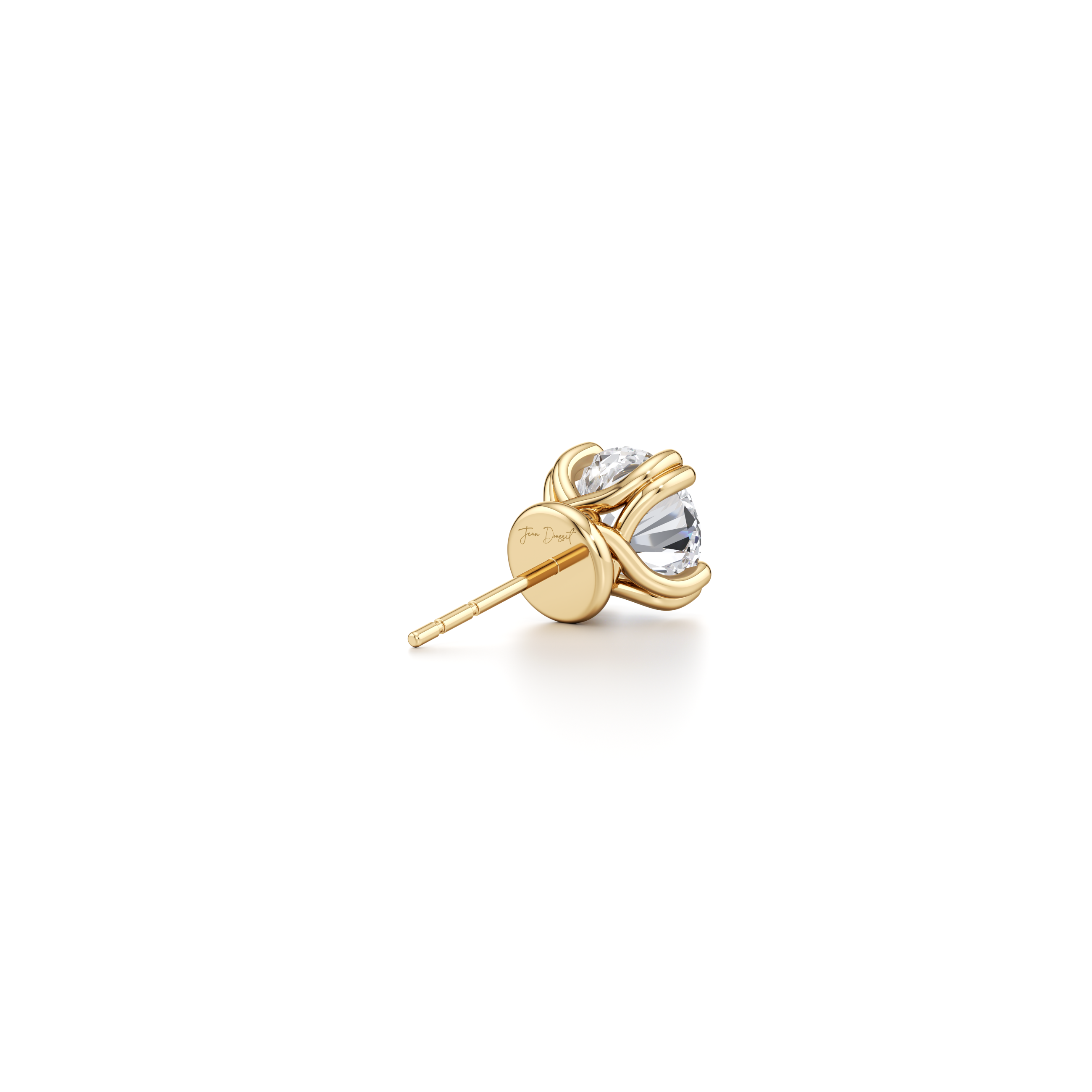 Elle Round Brilliant Lab Diamond Studs