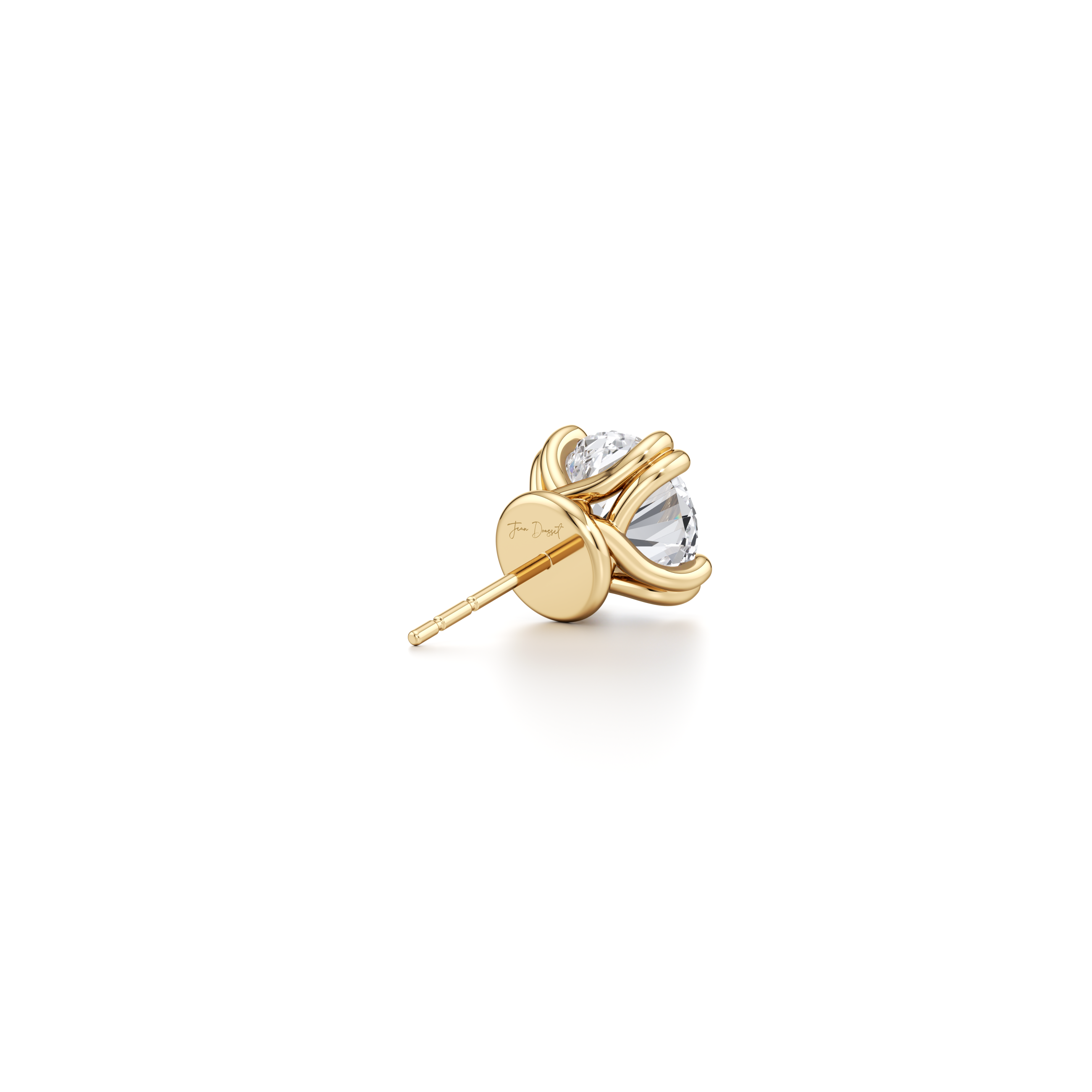 Elle Round Brilliant Lab Diamond Studs