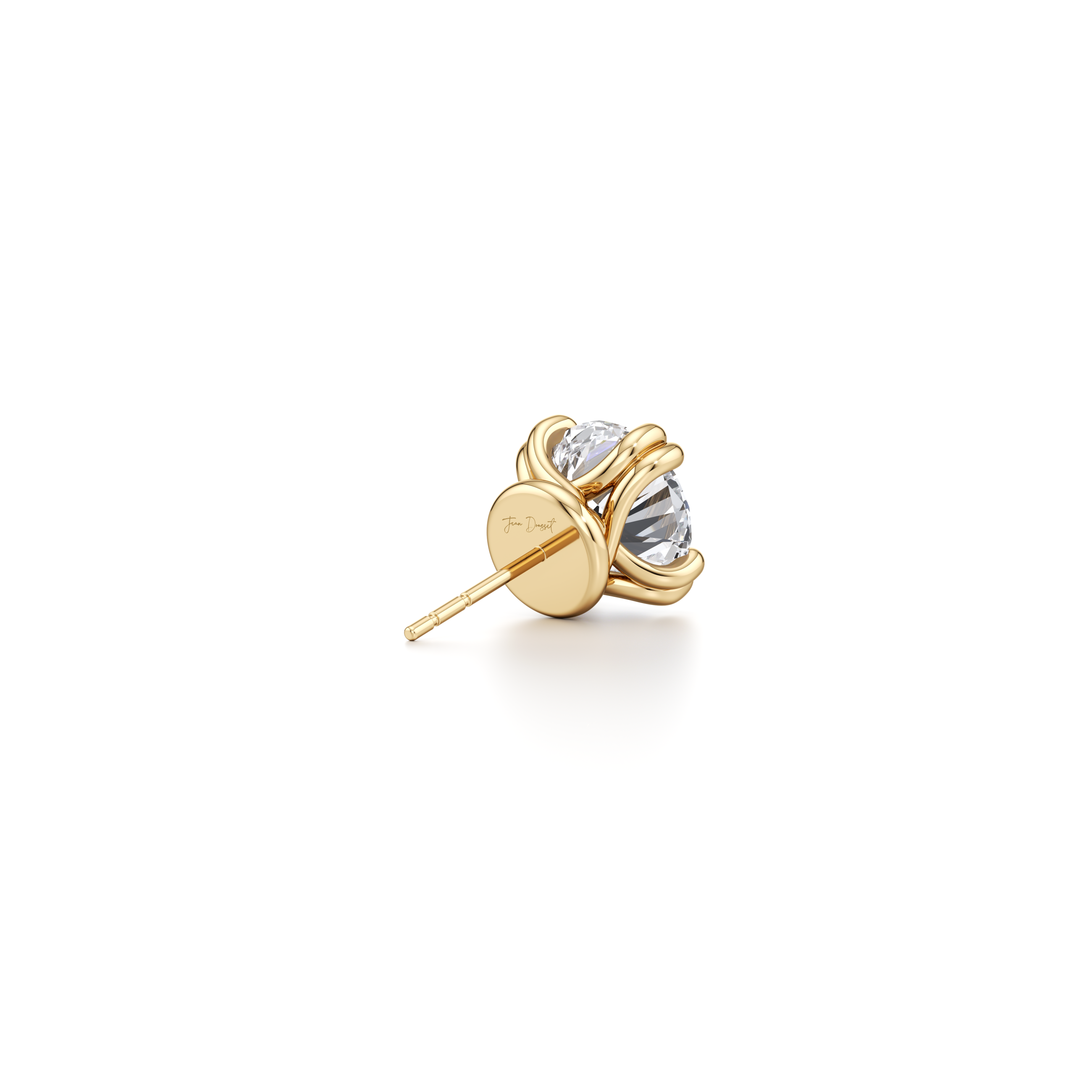 Elle Round Brilliant Lab Diamond Studs