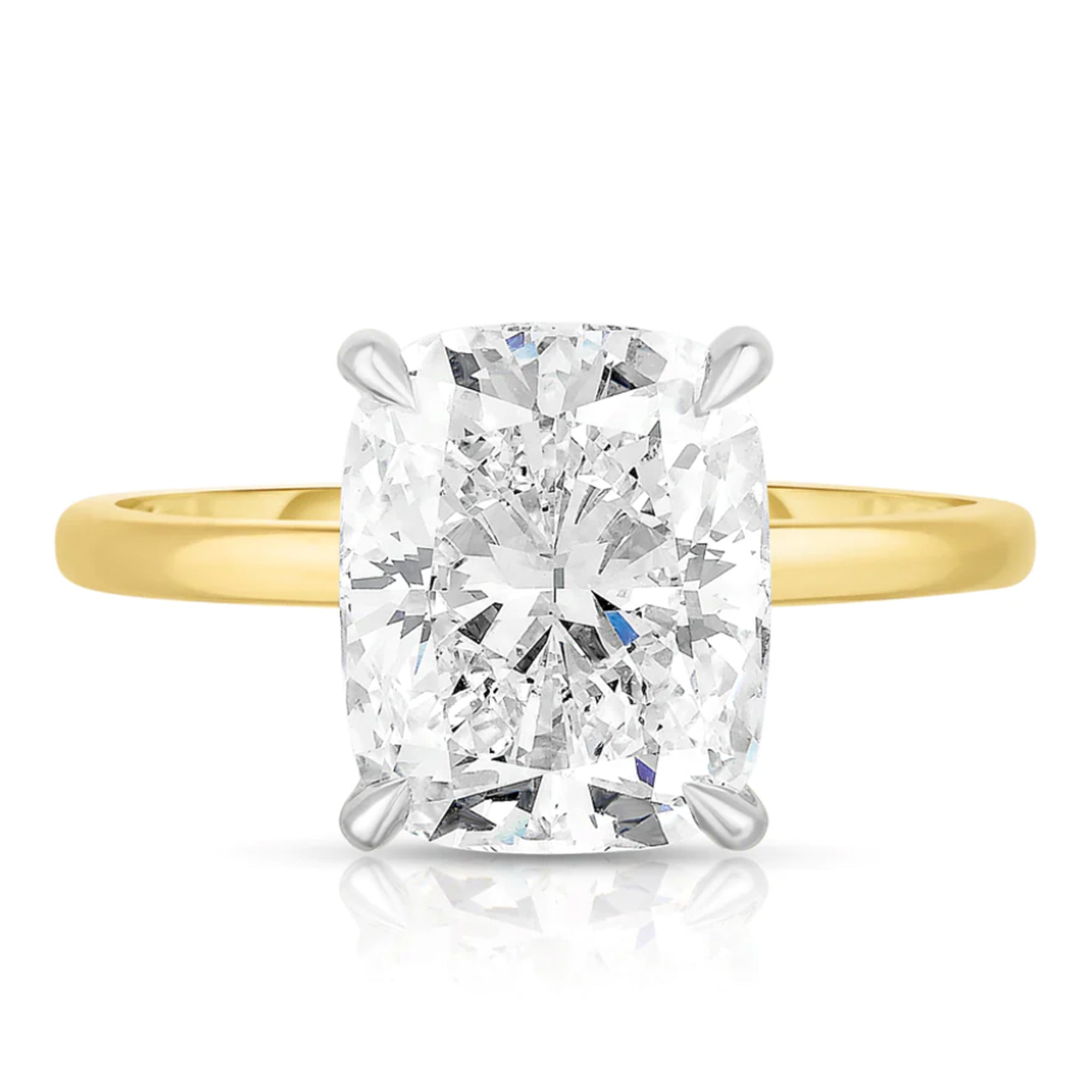 2.00 Carat Elongated Cushion Cut Diamond Engagement Ring