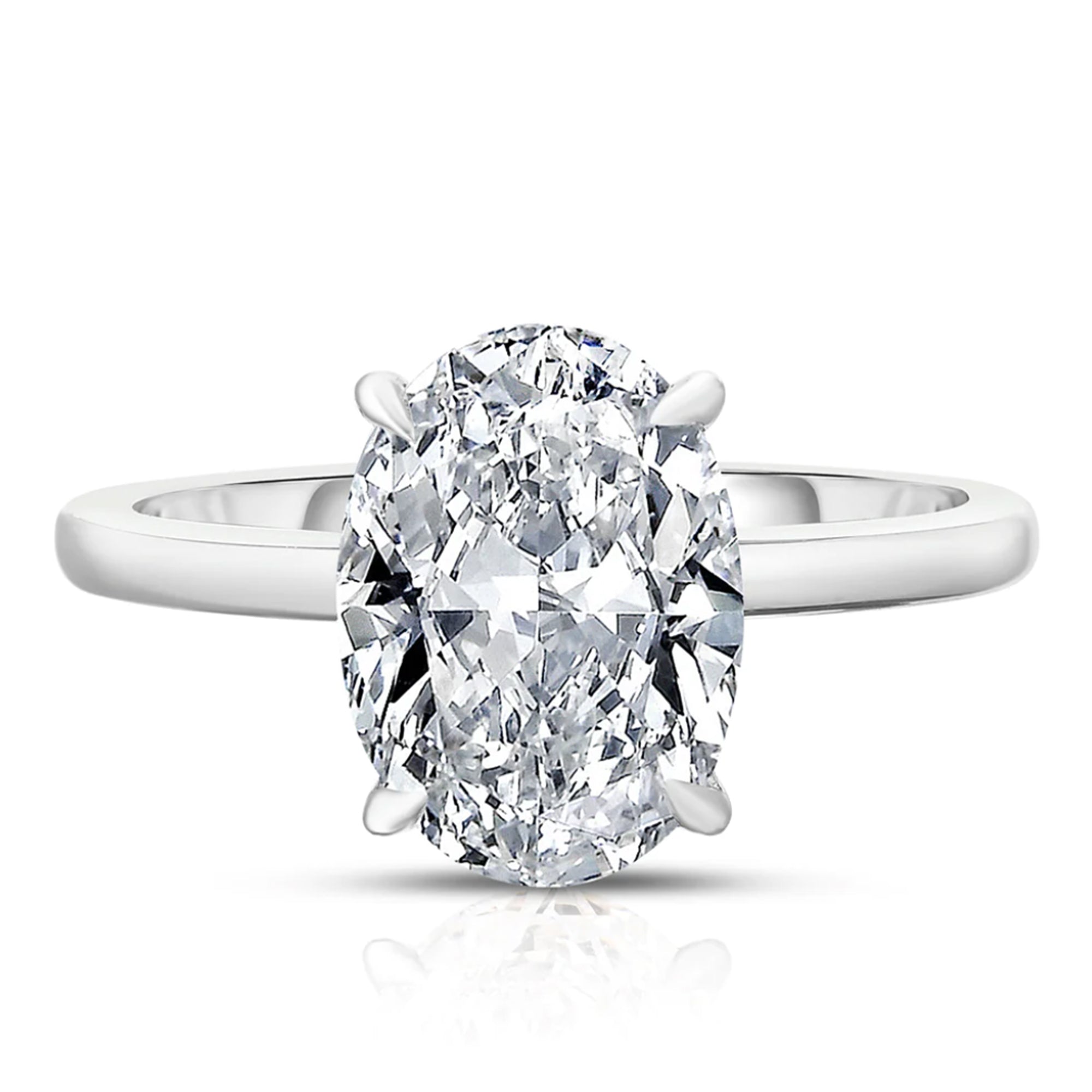2.50 Carat Oval Cut Diamond Engagement Ring